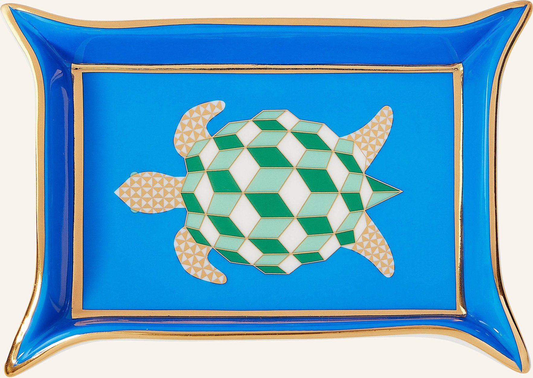 Jonathan Adler Schale Turtle blau