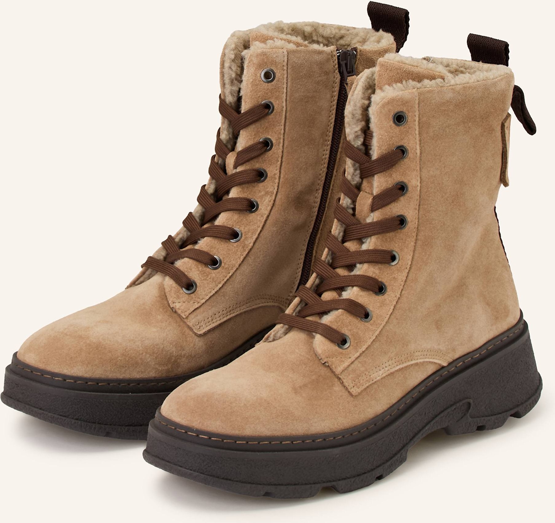 Thumbnail - Marc O'polo Schnürboots Elisa beige