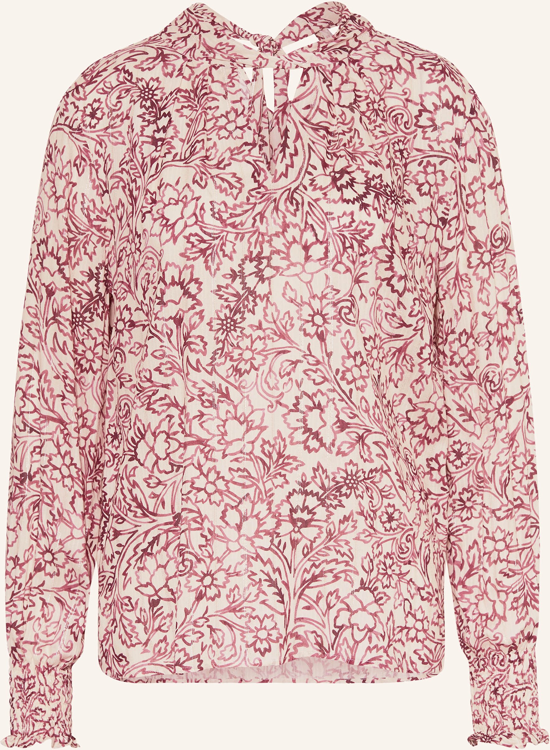 Eterna Blusenshirt Mit Glitzergarn Und Cut-Outs pink