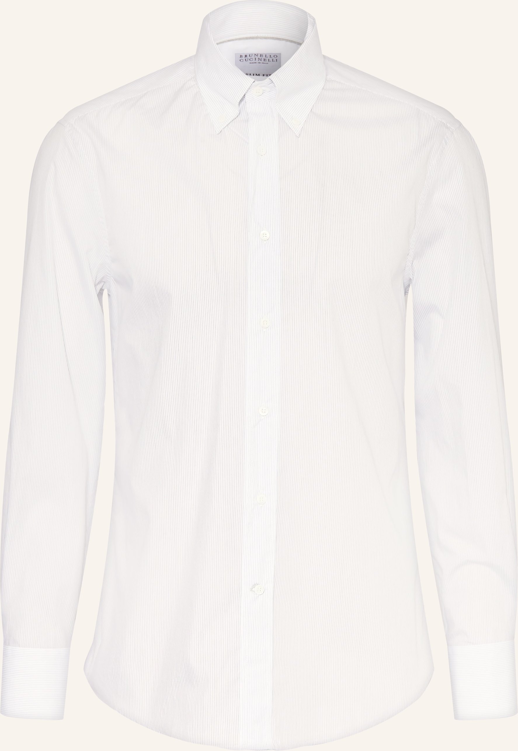 Brunello Cucinelli Hemd Slim Fit weiss