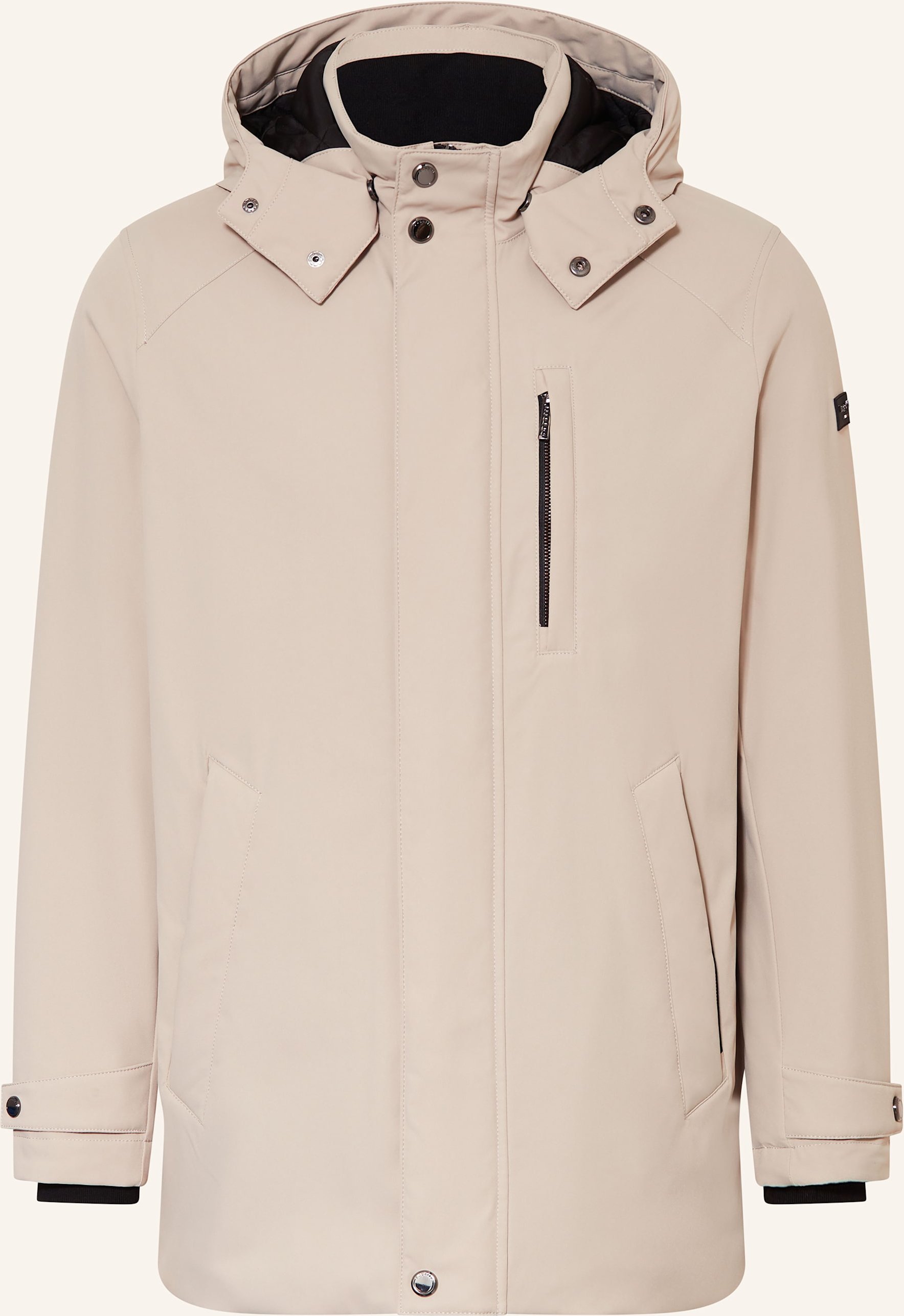Bugatti Parka Mit Abnehmbarer Kapuze beige