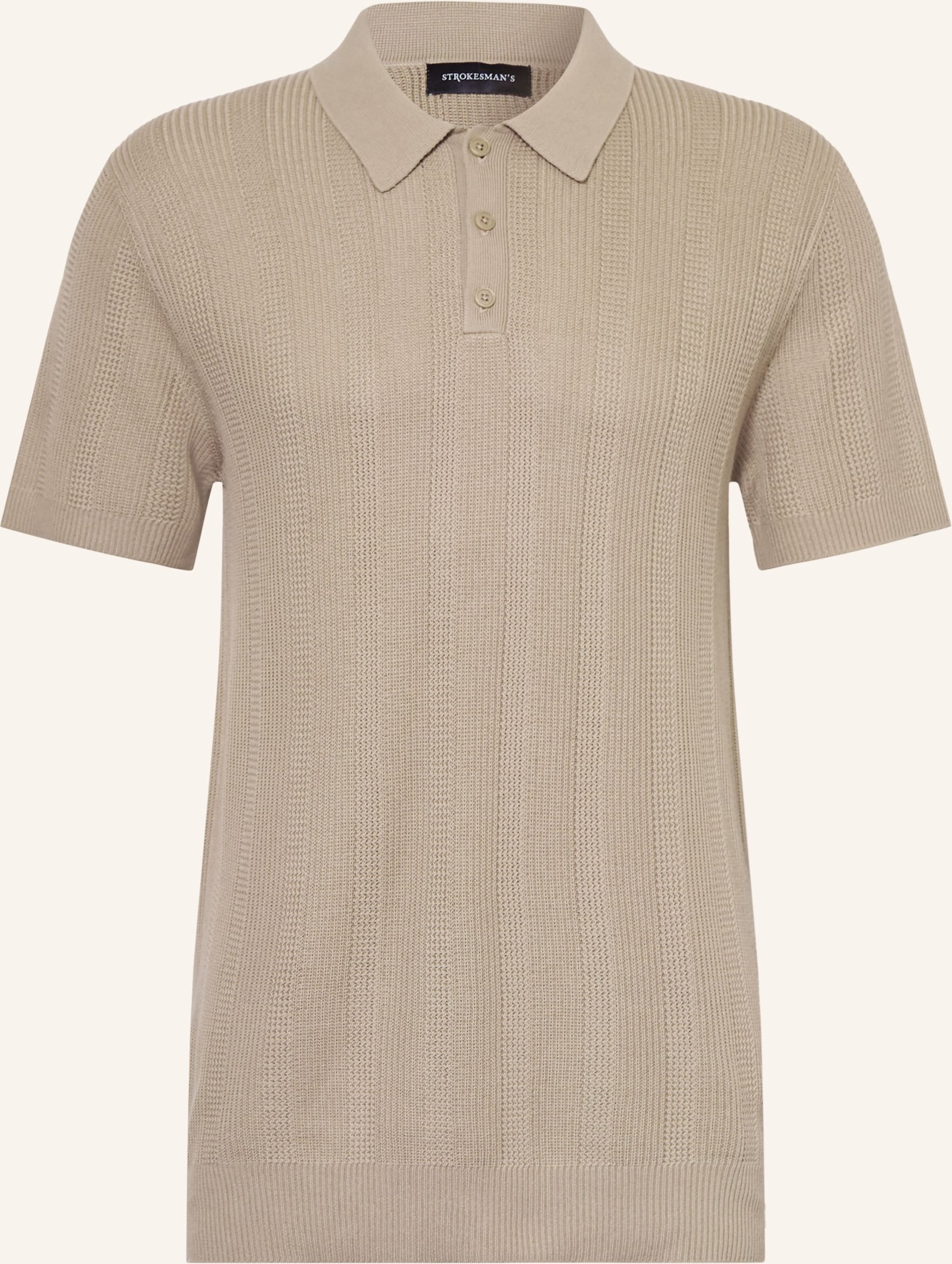 Strokesman's Strick-Poloshirt gruen
