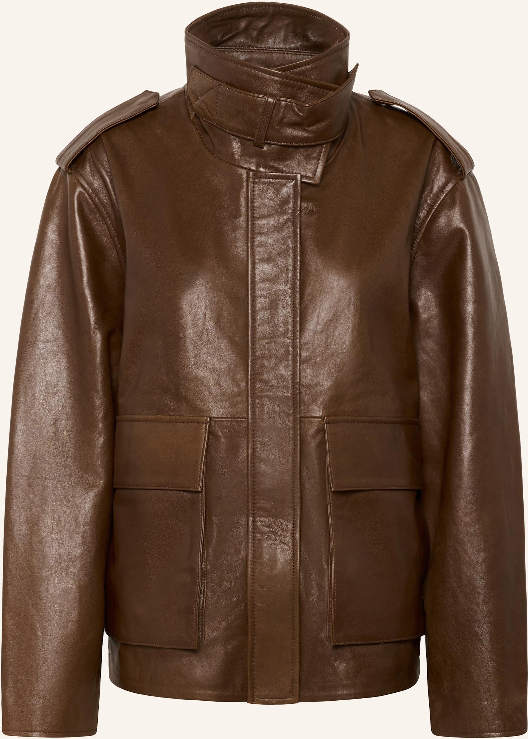 My Essential Wardrobe Lederjacke Mwdina braun