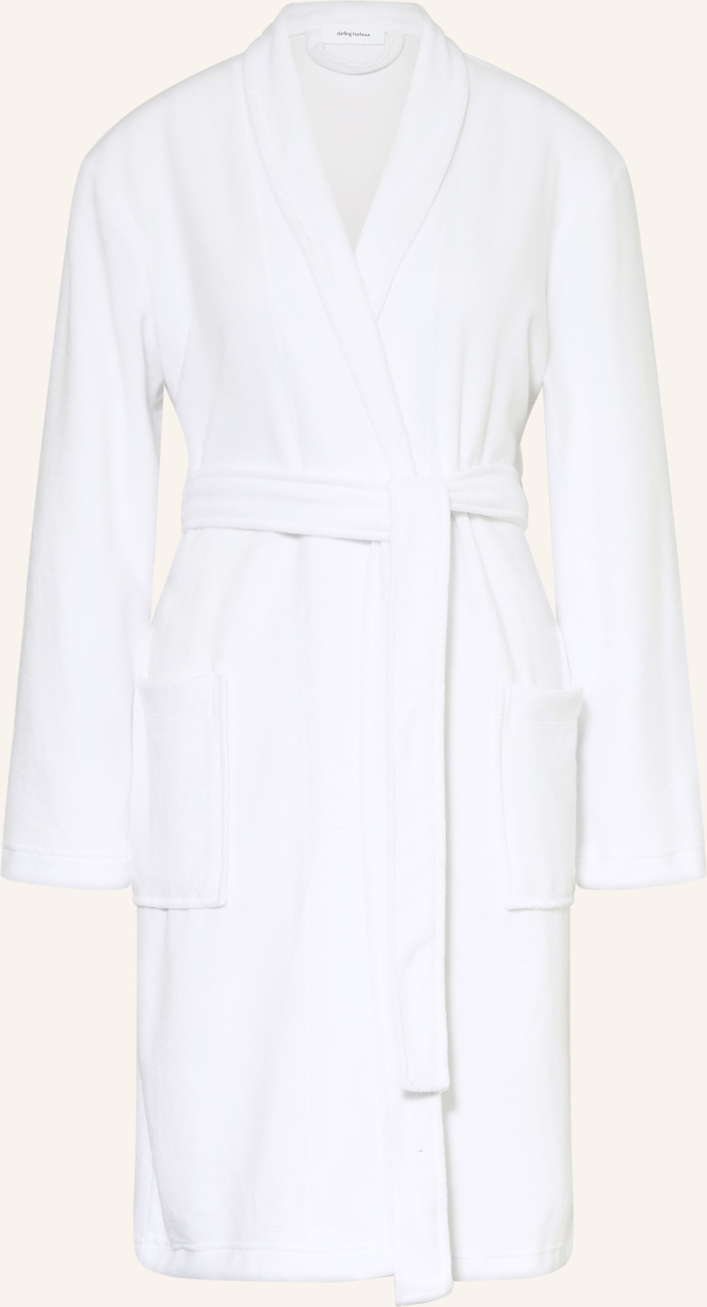 Darling Harbour Damen-Bademantel weiss