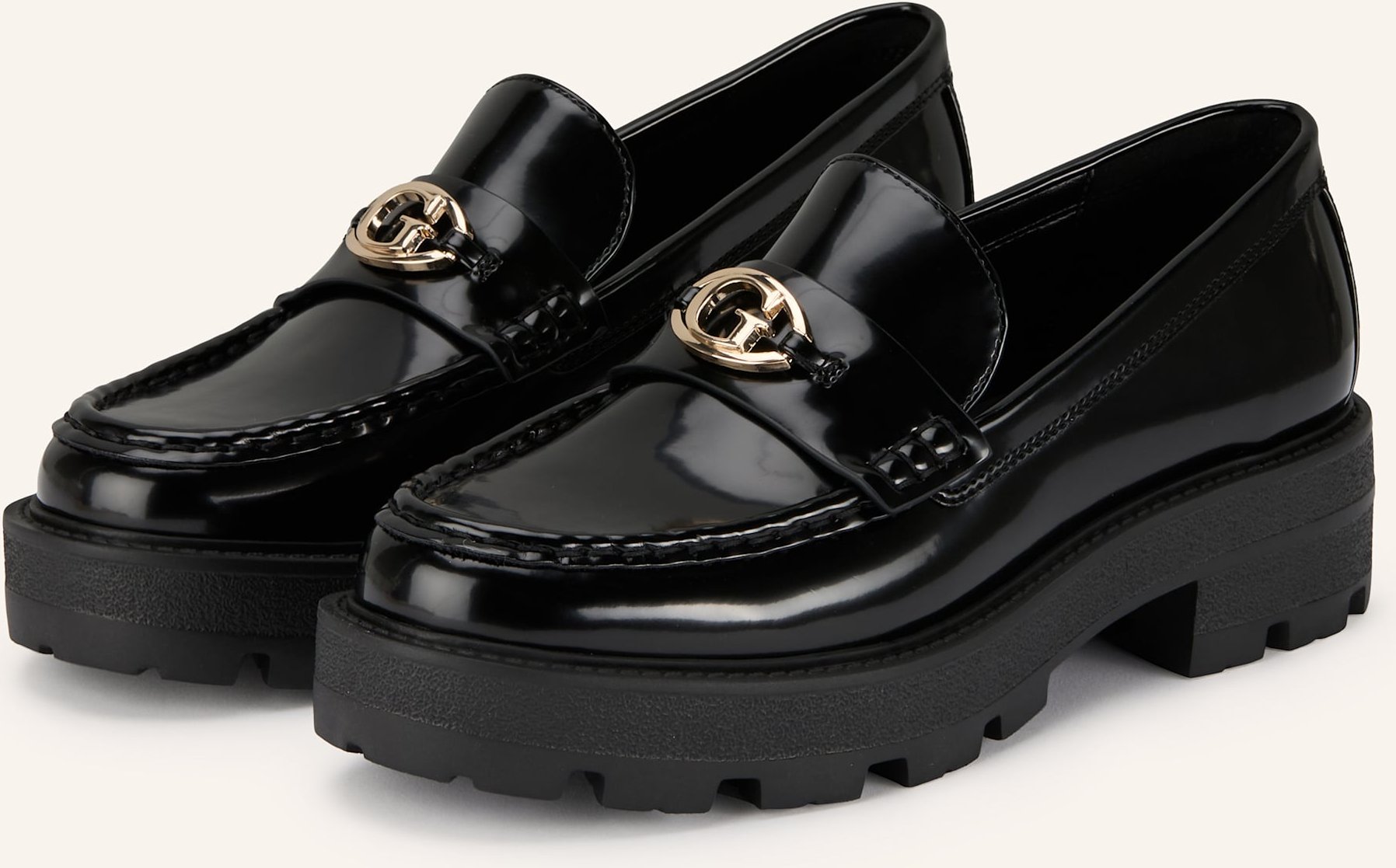 Guess Lack-Loafer Yanika schwarz