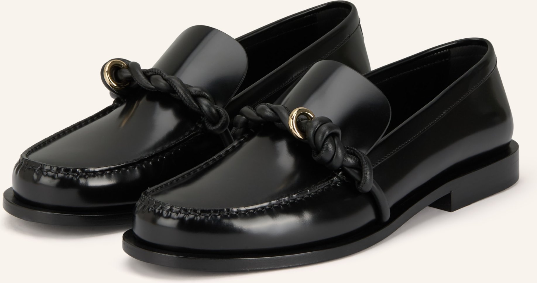 Jil Sander Loafer schwarz