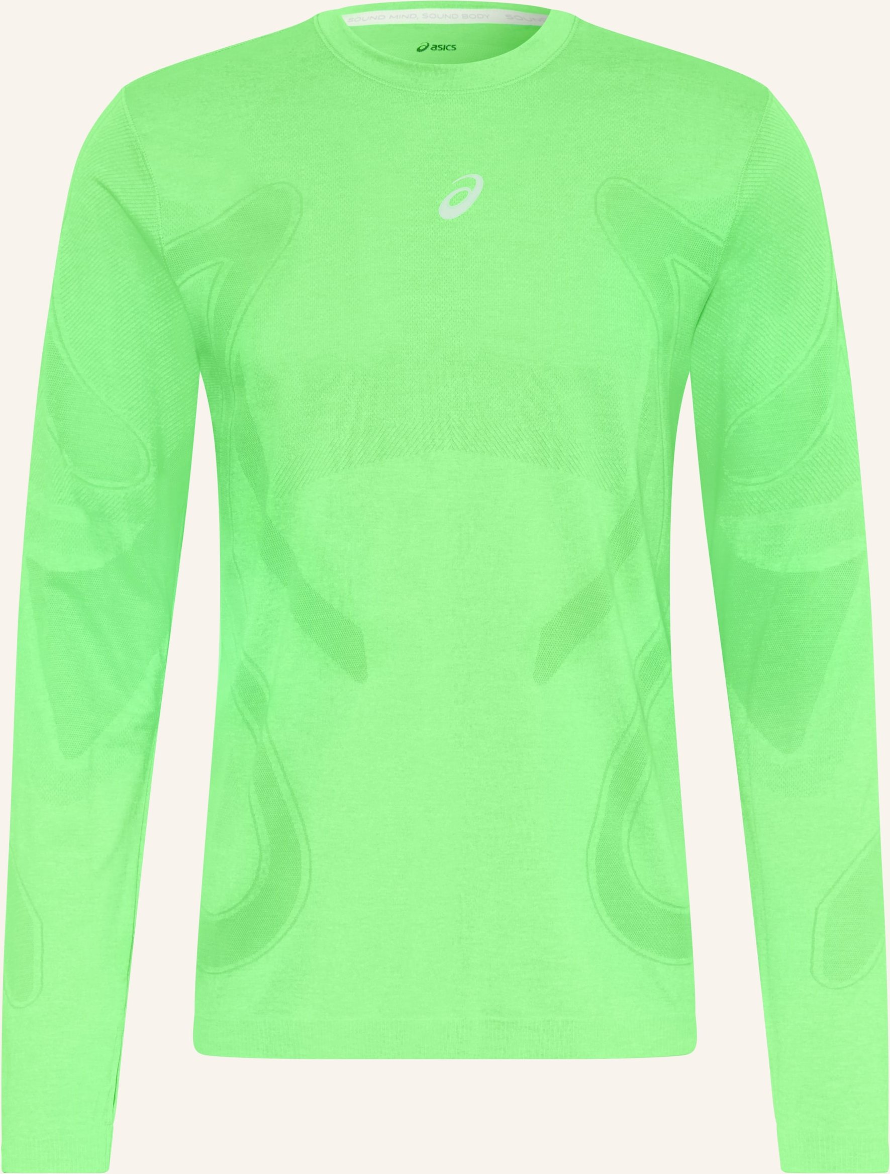 Asics Laufshirt Road Seamless Ls gruen