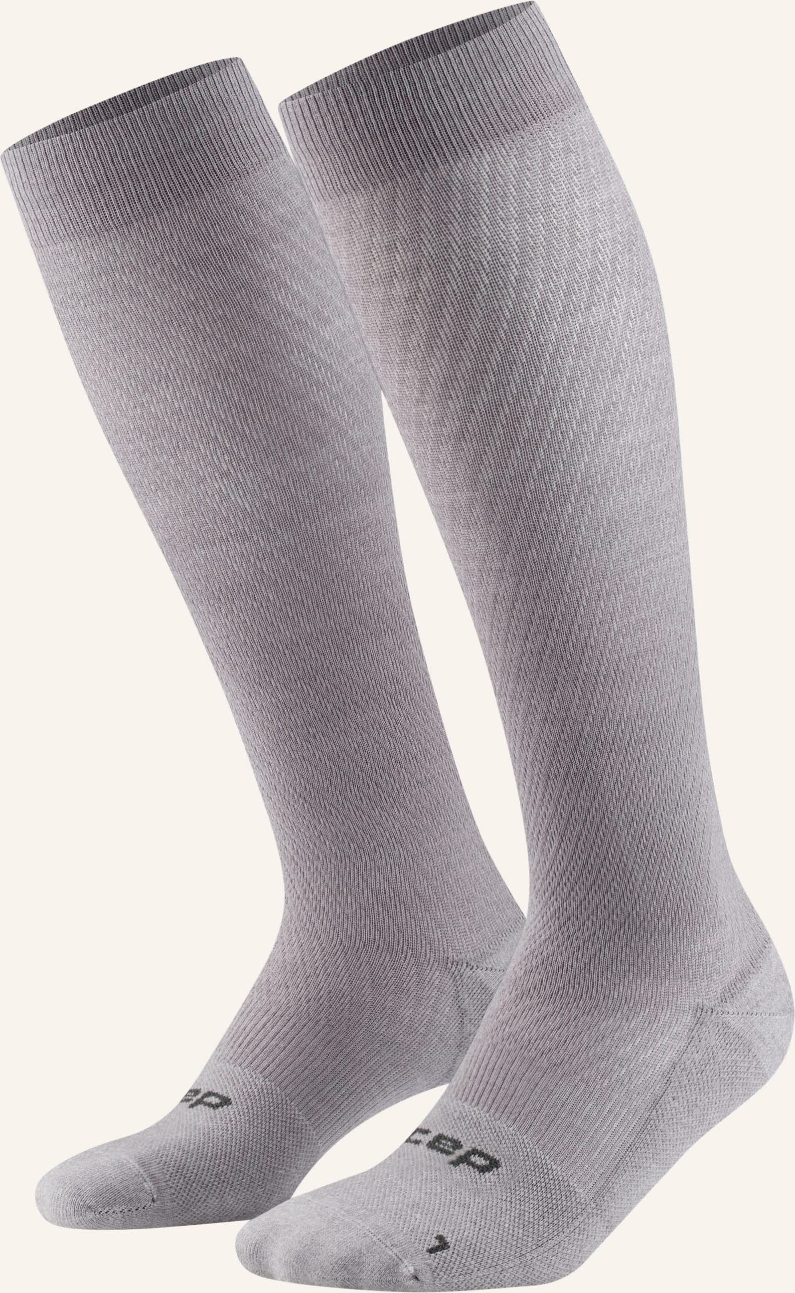 Cep Kniestrümpfe Core Flight Socks Zum Reisen grau