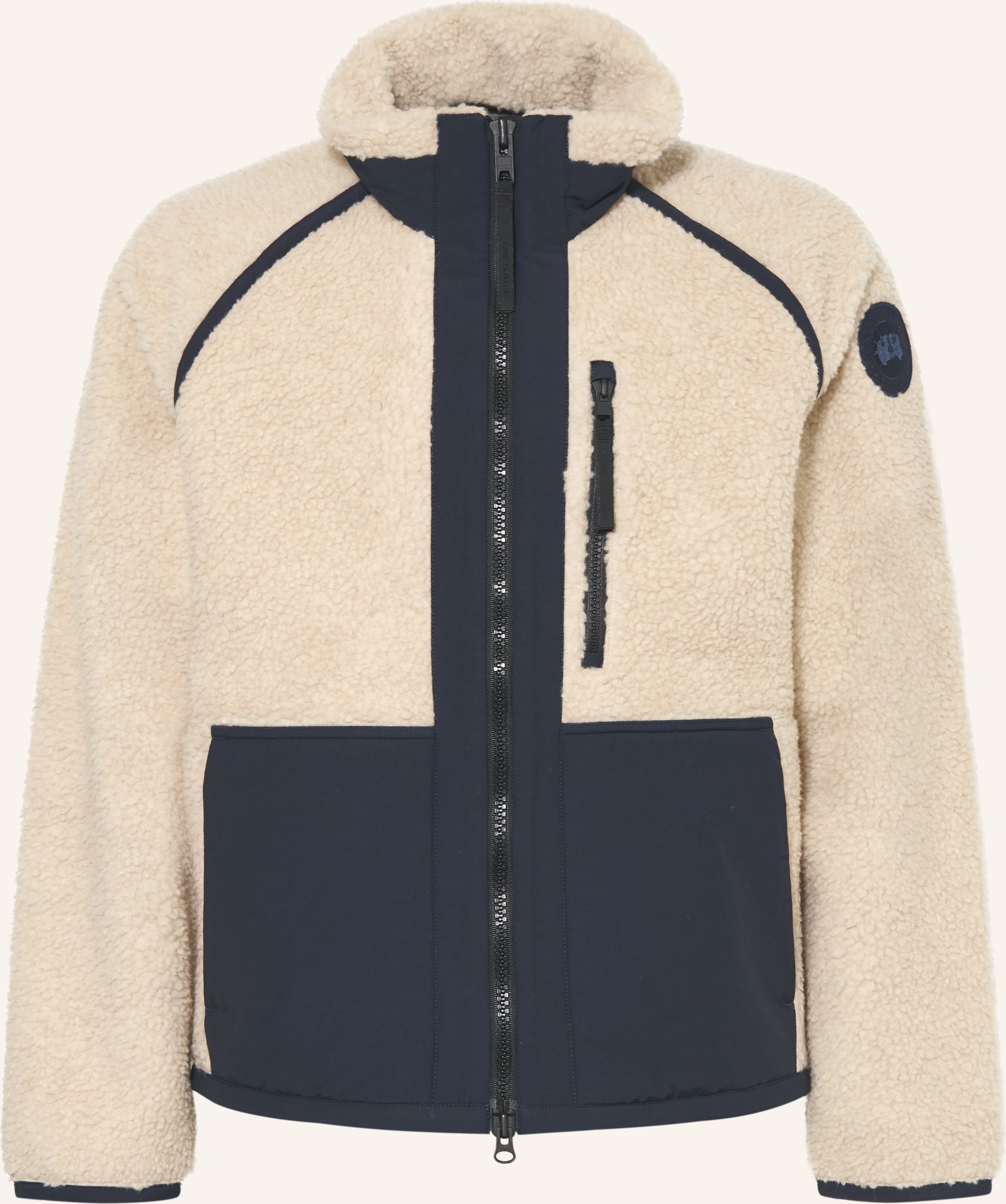 Canada Goose Teddyfell-Jacke Im Materialmix beige