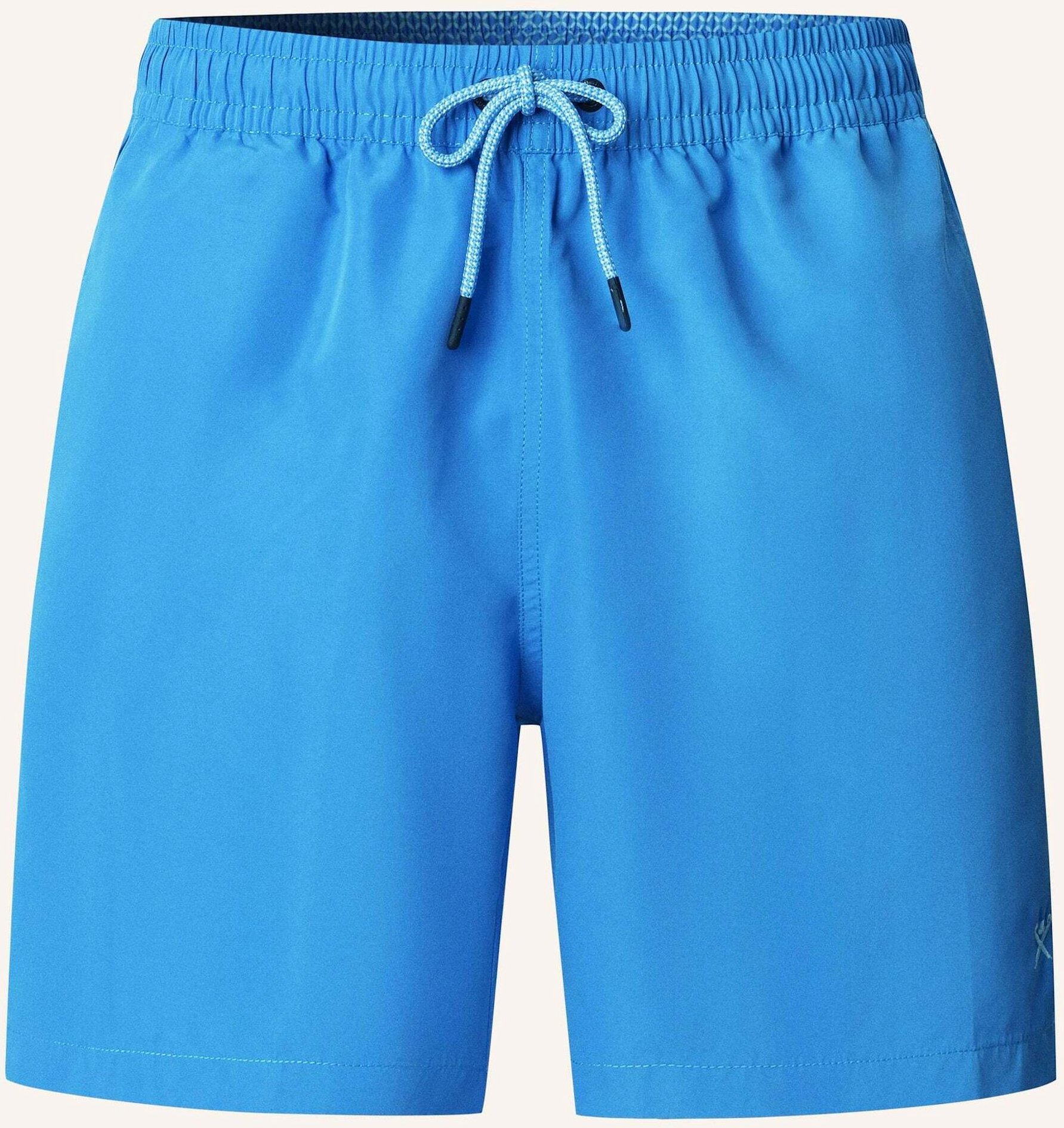Hackett London Badeshorts Icon Solid blau