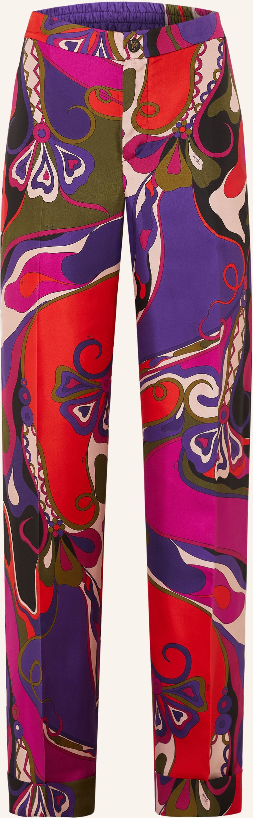 Pucci Marlenehose Aus Seide pink