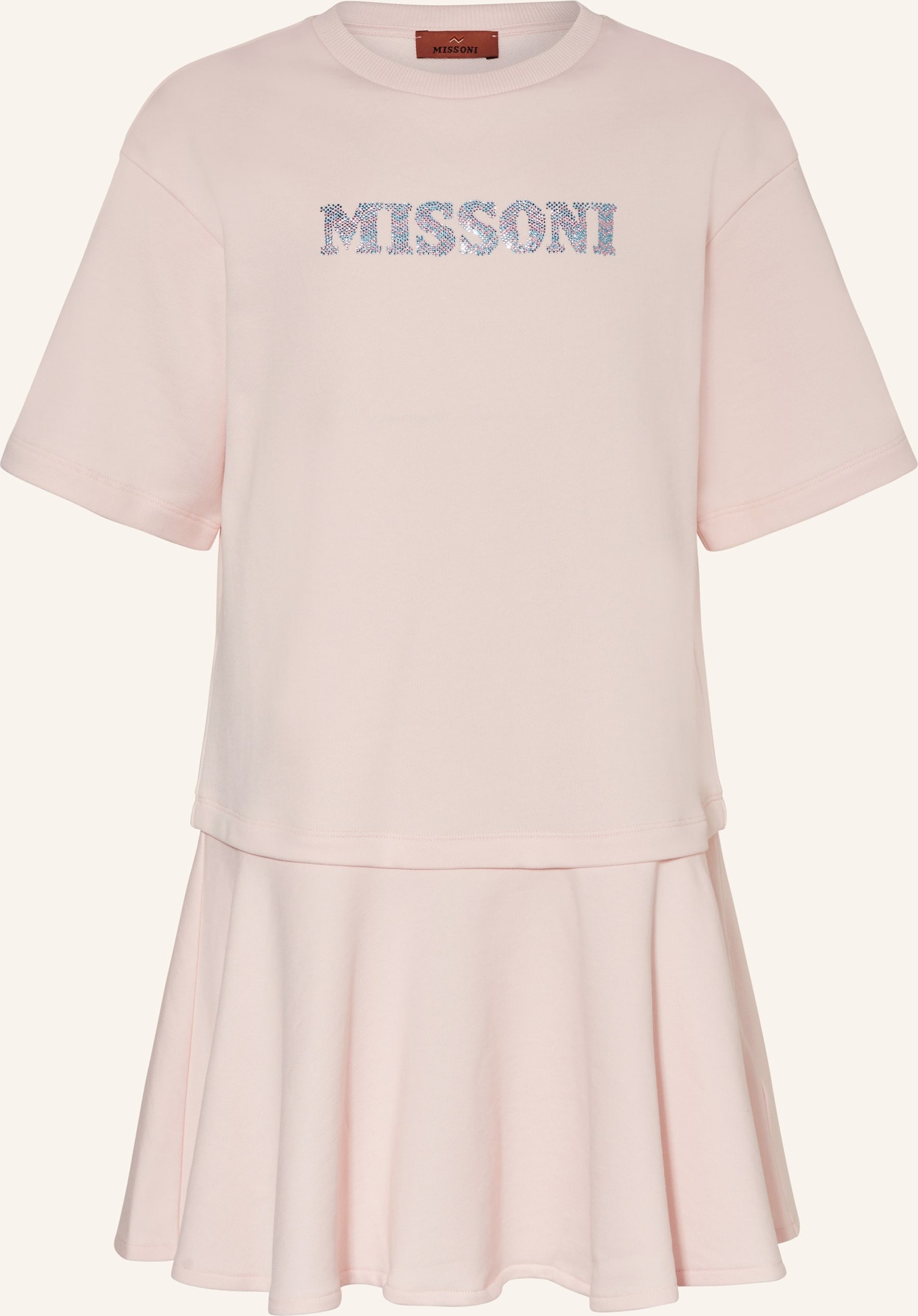Thumbnail - Missoni Kleid Mit Schmucksteinen rosa