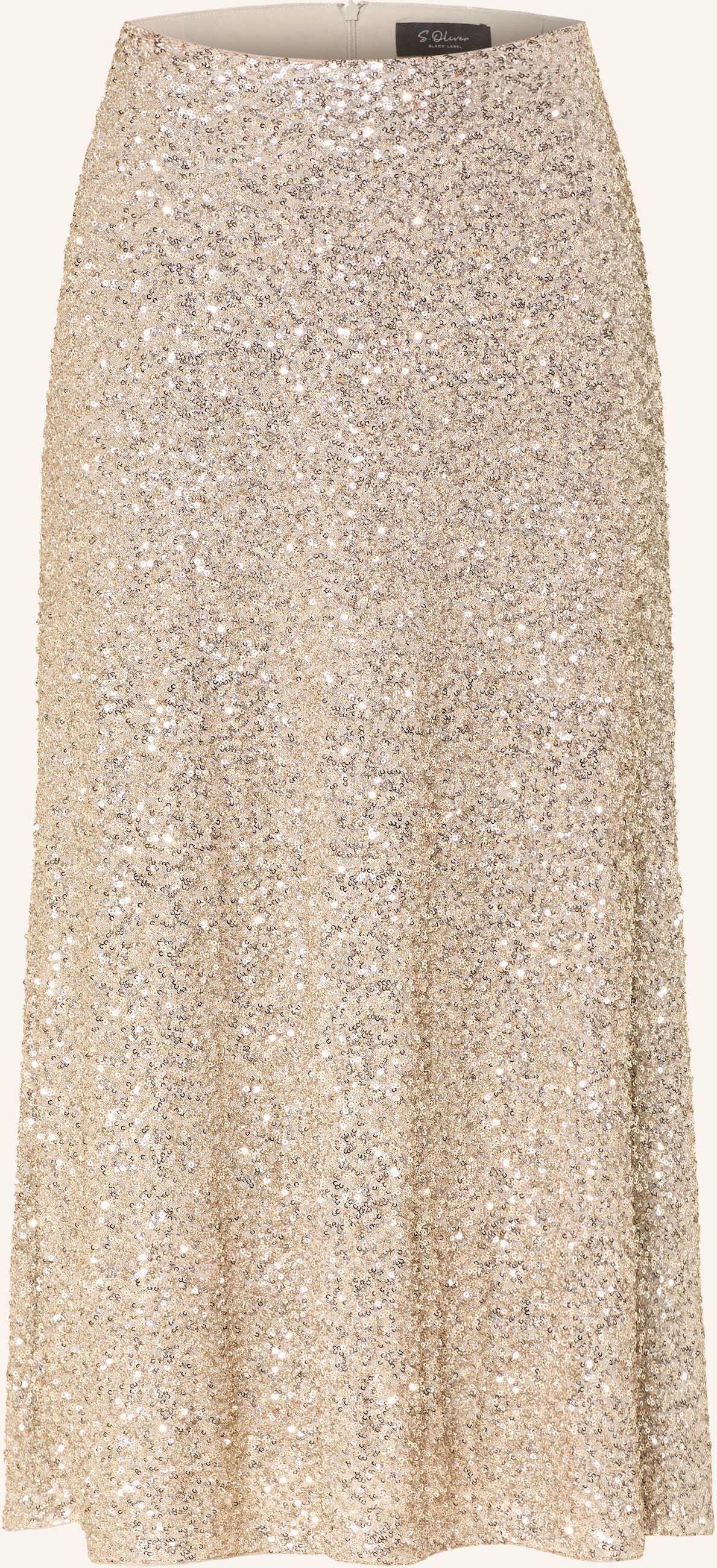 S.Oliver Black Label Rock Mit Pailletten beige