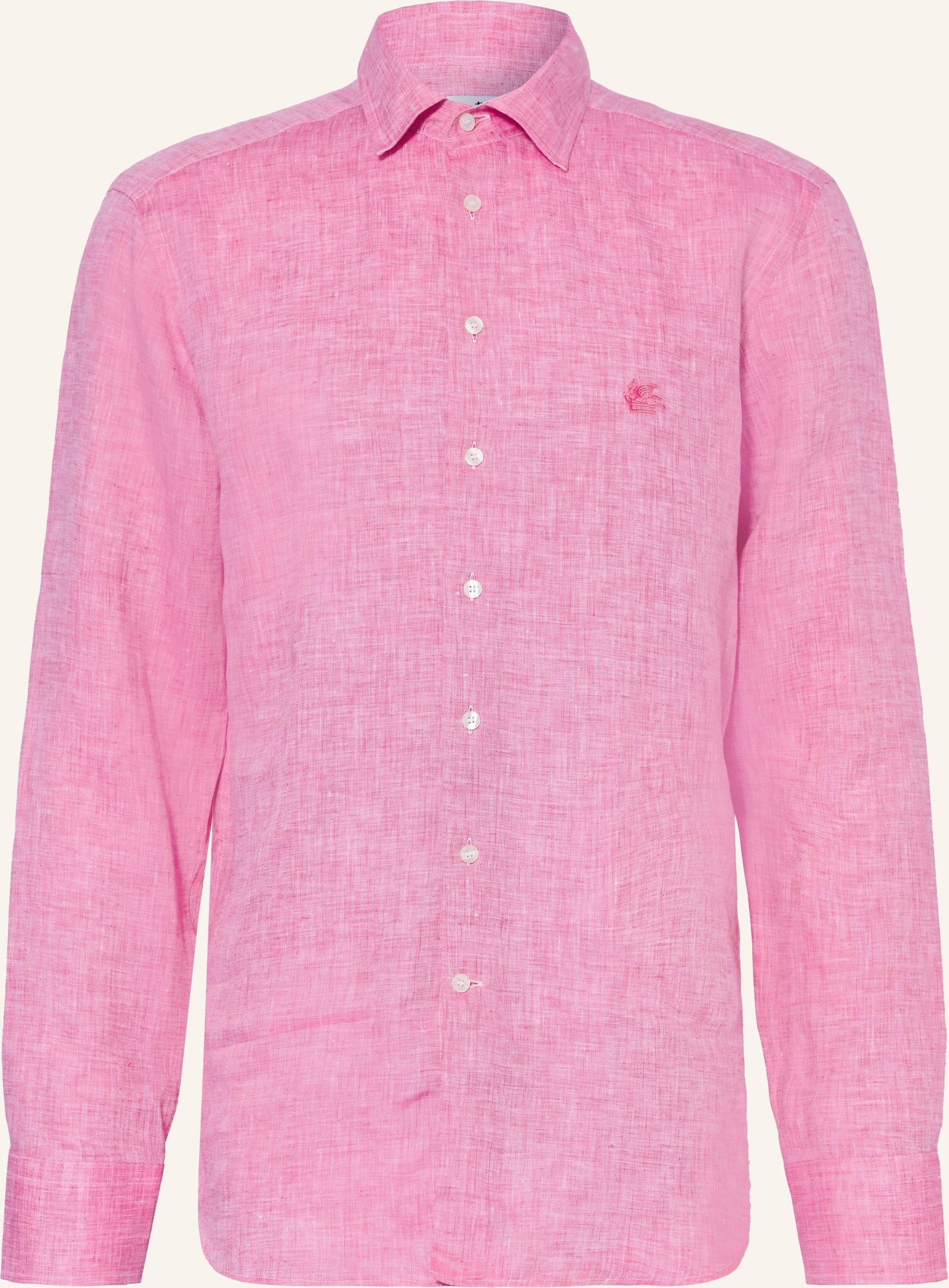 Etro Leinenhemd Regular Fit pink