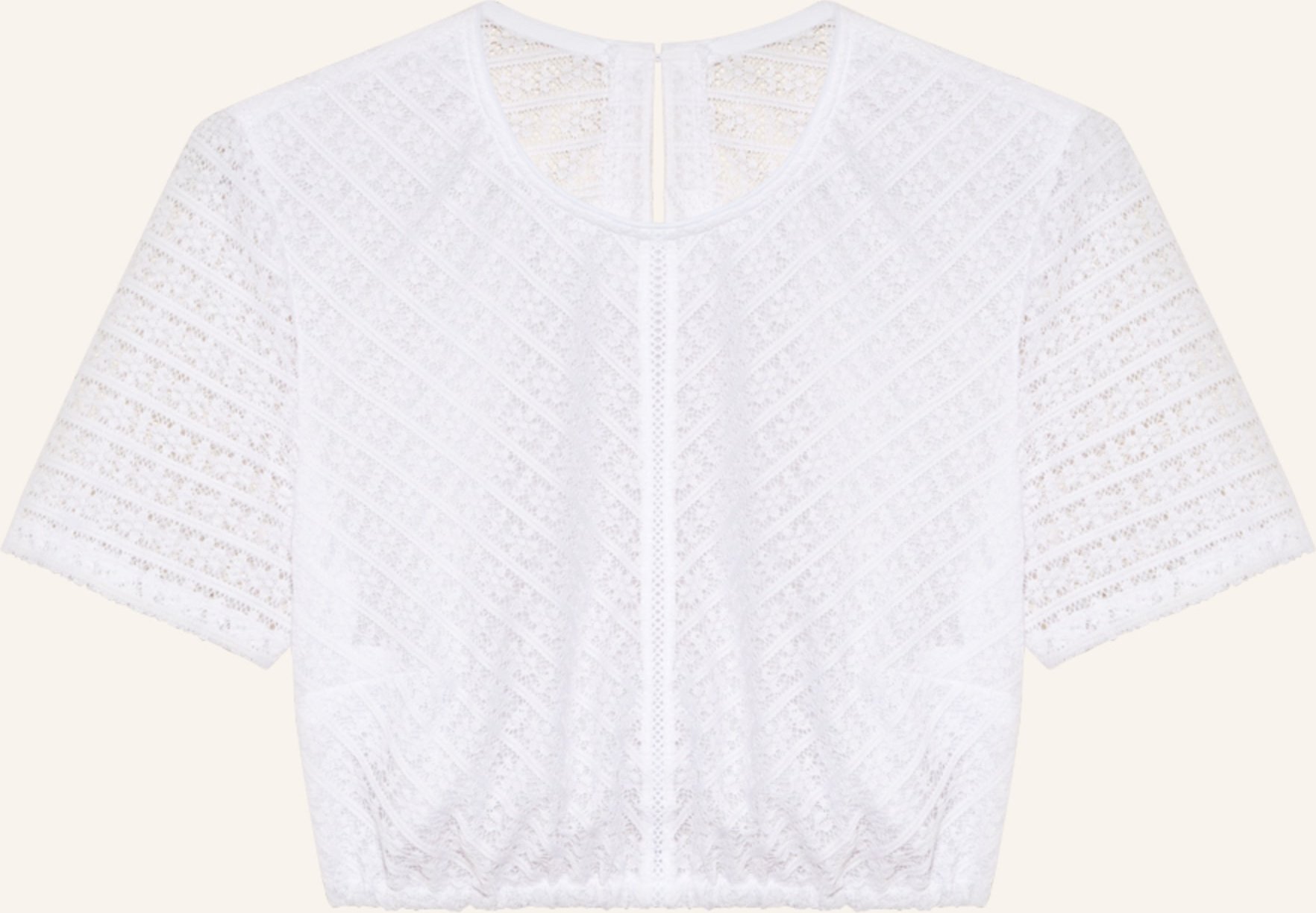 Waldorff Dirndlbluse Aus Spitze weiss