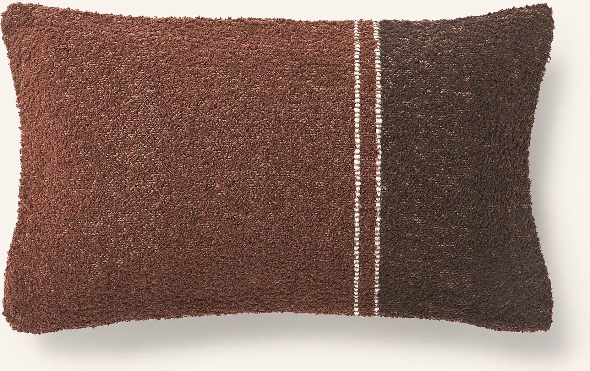 Westwing Collection Dekokissenhülle Lago Aus Tweed braun