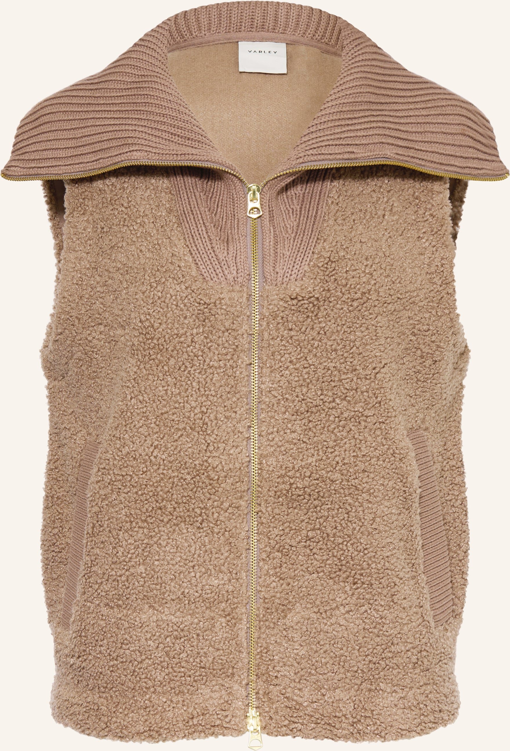 Varley Teddyfell-Weste Aspen beige