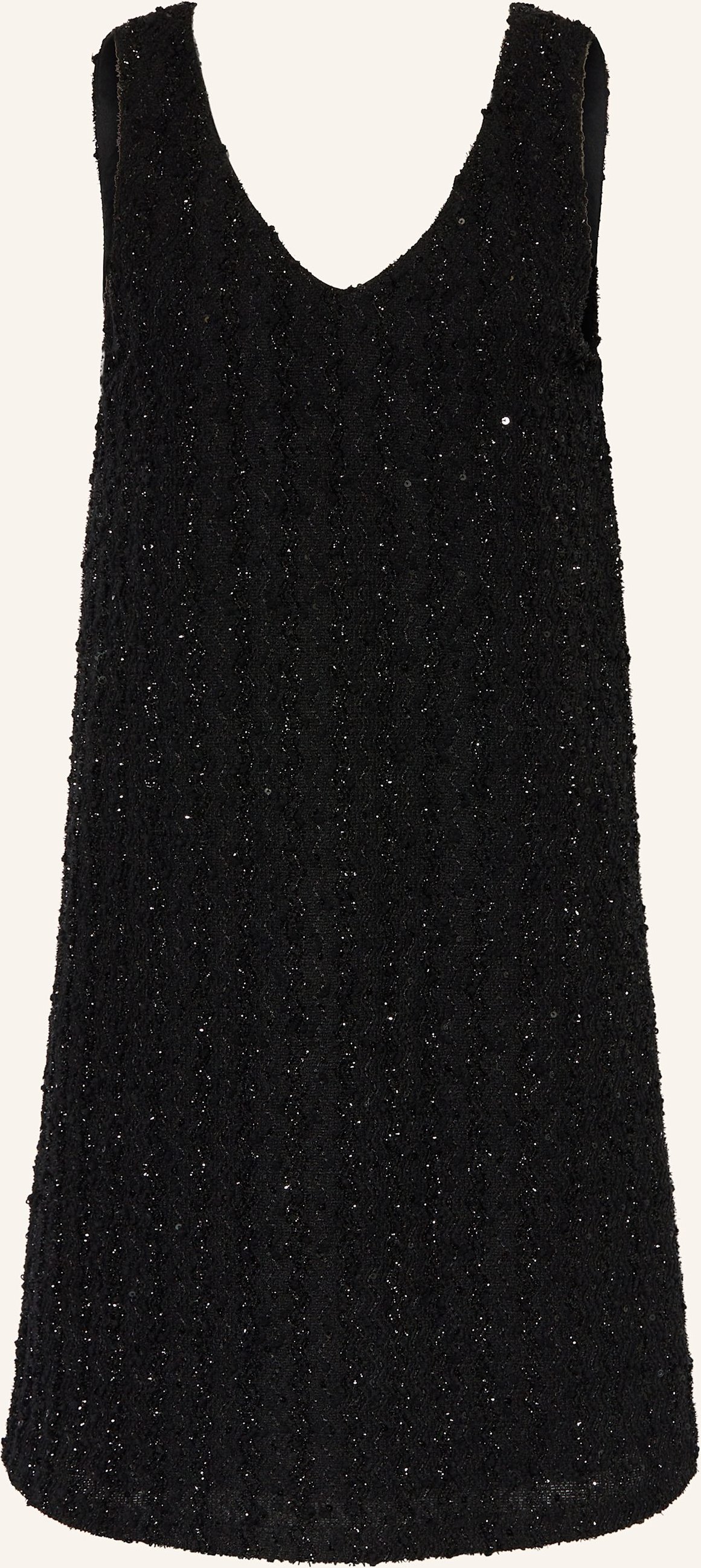 Ichi Kleid Ihninky Mit Glitzergarn Und Pailletten schwarz