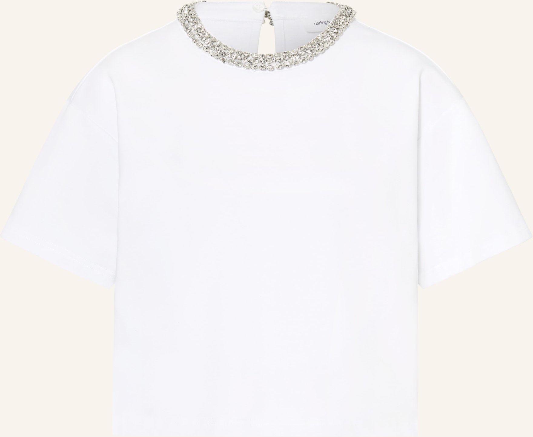 Darling Harbour T-Shirt Mit Schmucksteinen weiss
