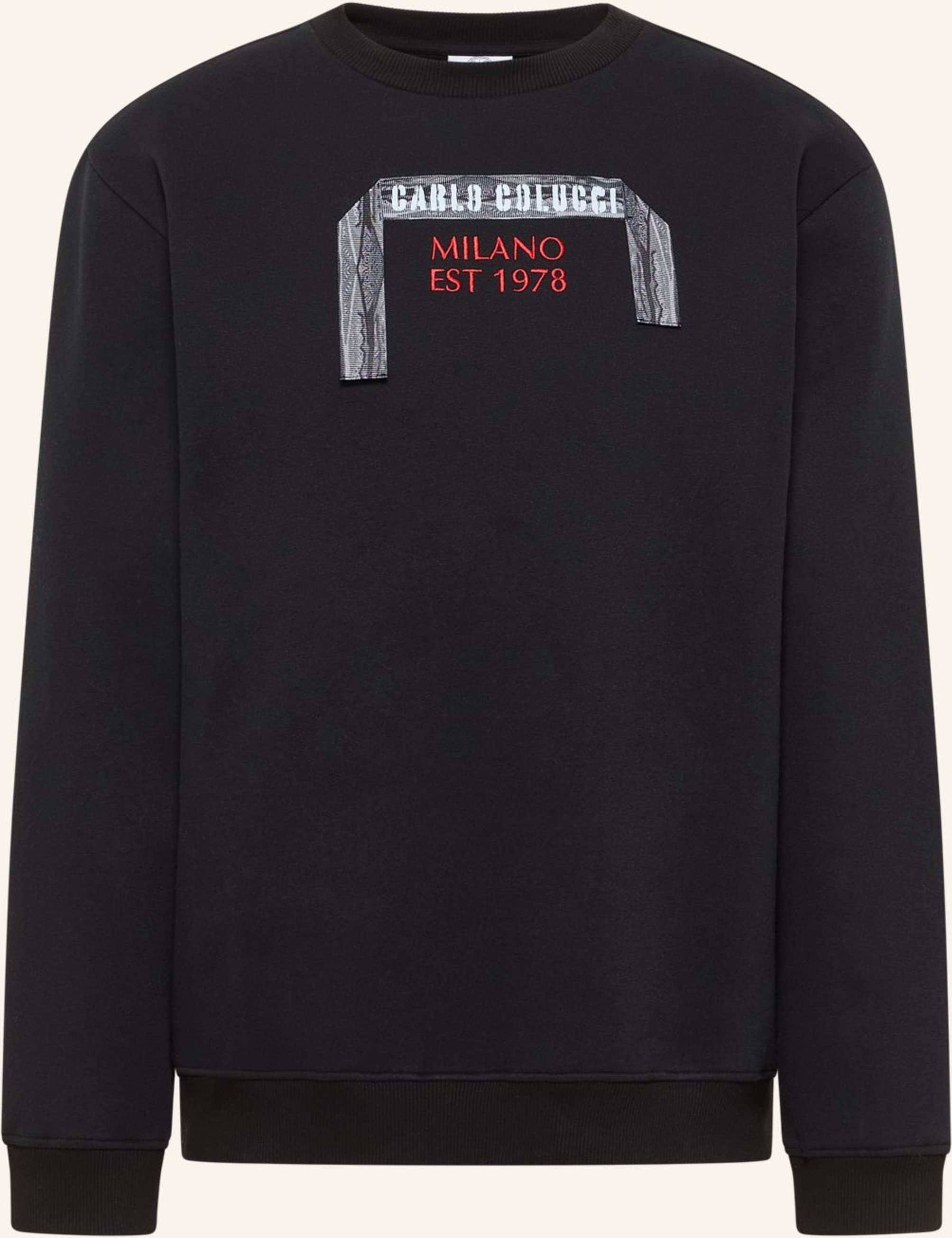 Carlo Colucci Sweatshirt - Colucci Tapes Erba schwarz