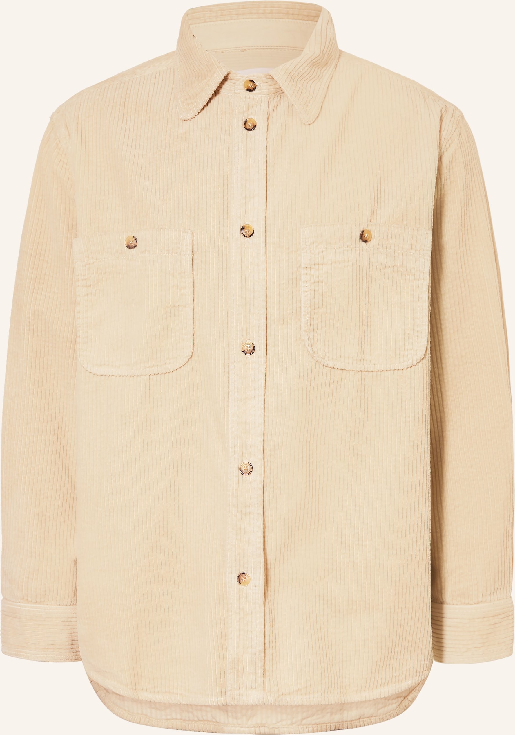Isabel Marant Cordhemd Nario Comfort Fit beige