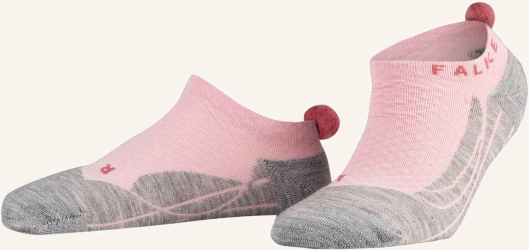 Thumbnail - Falke Sneakersocken go2 Pompom rosa