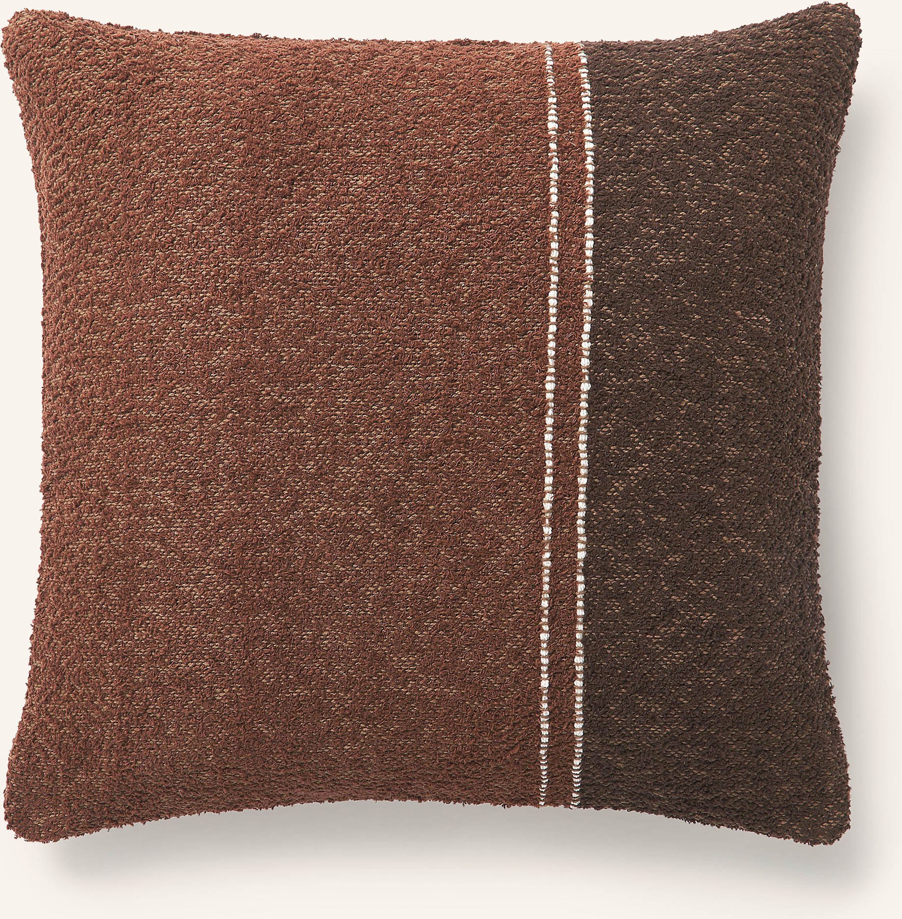 Westwing Collection Dekokissenhülle Lago Aus Tweed braun