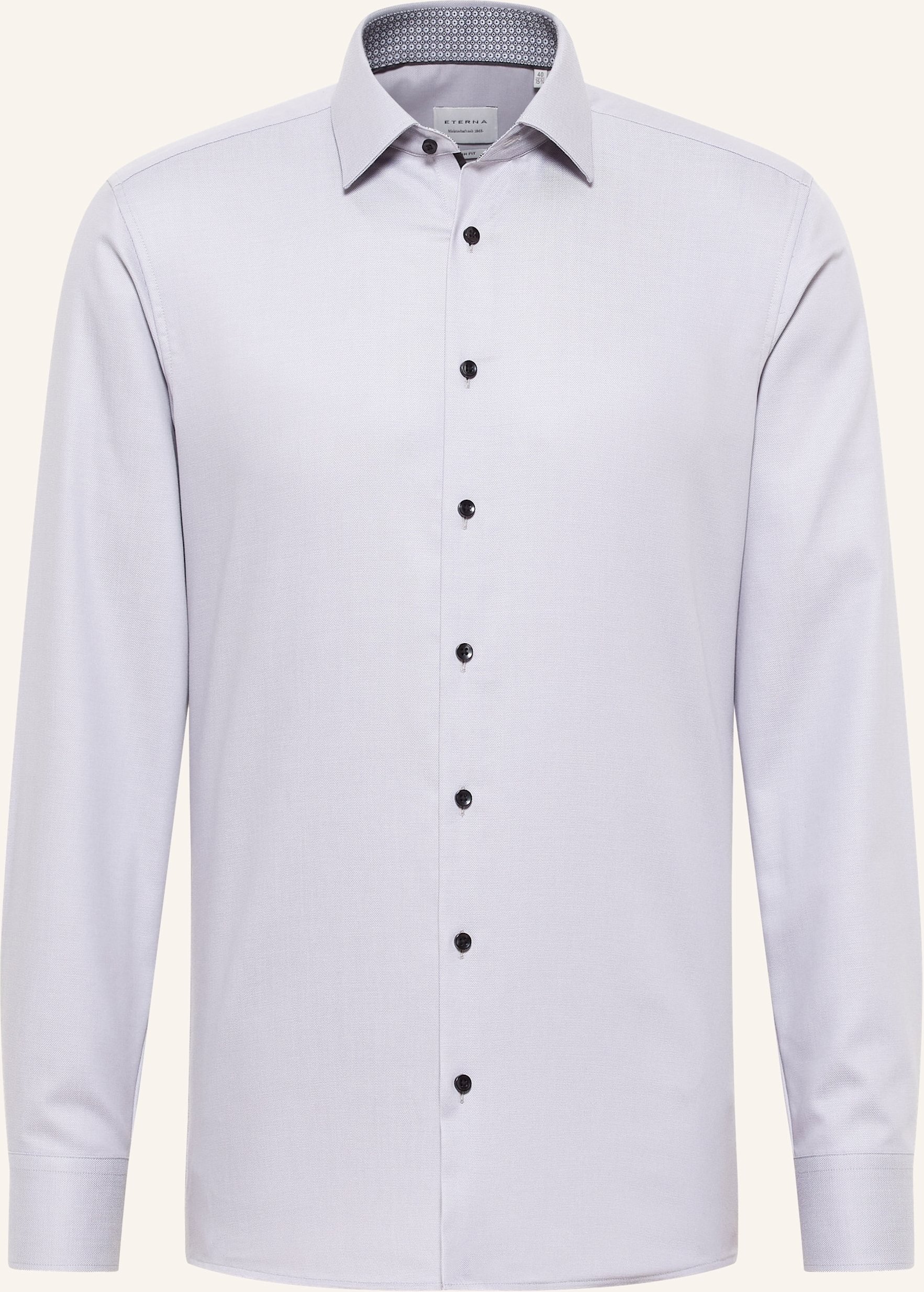 Eterna Hemd Slim Fit silber
