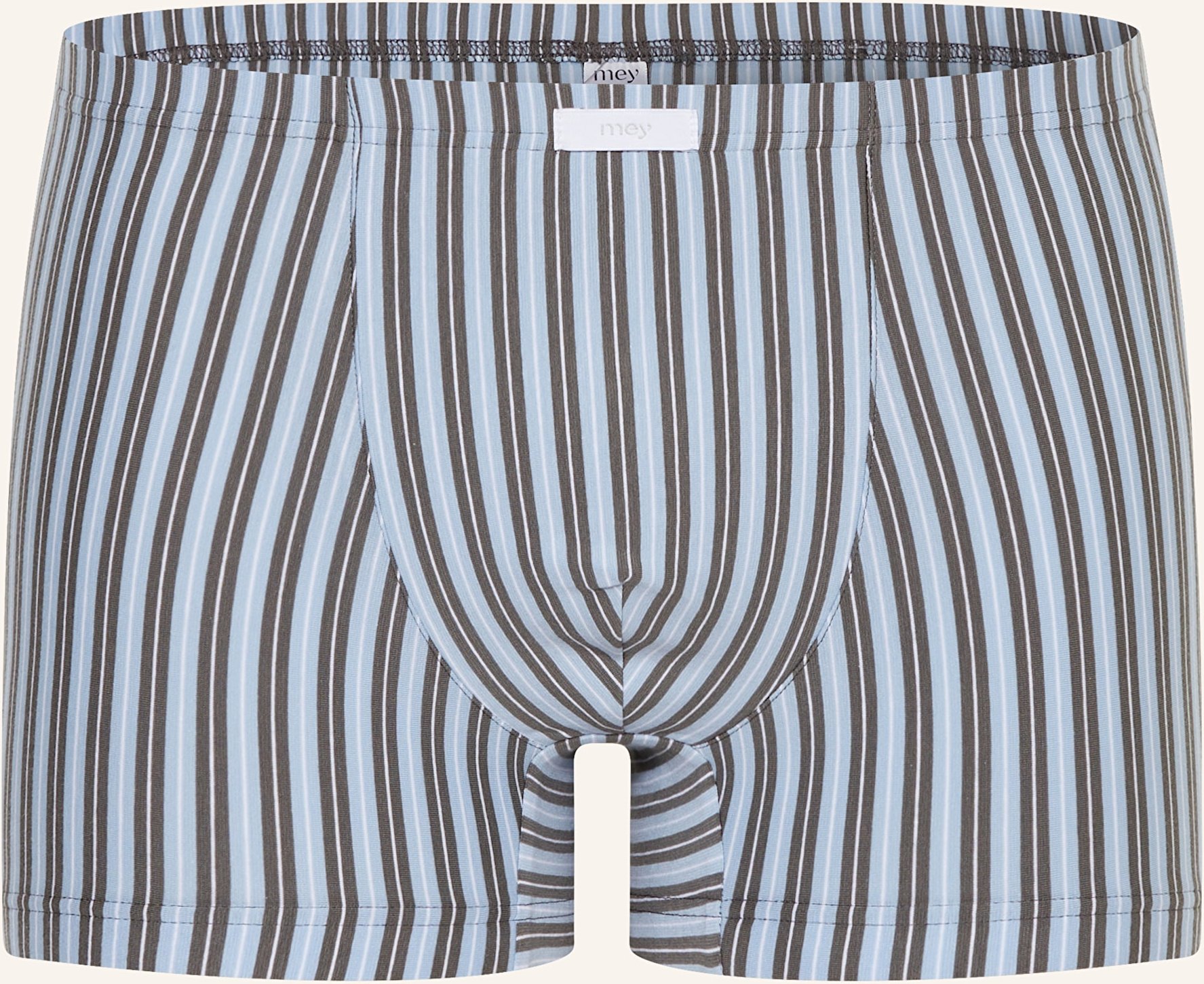 Mey Boxershorts Serie Light Block Stripes grau