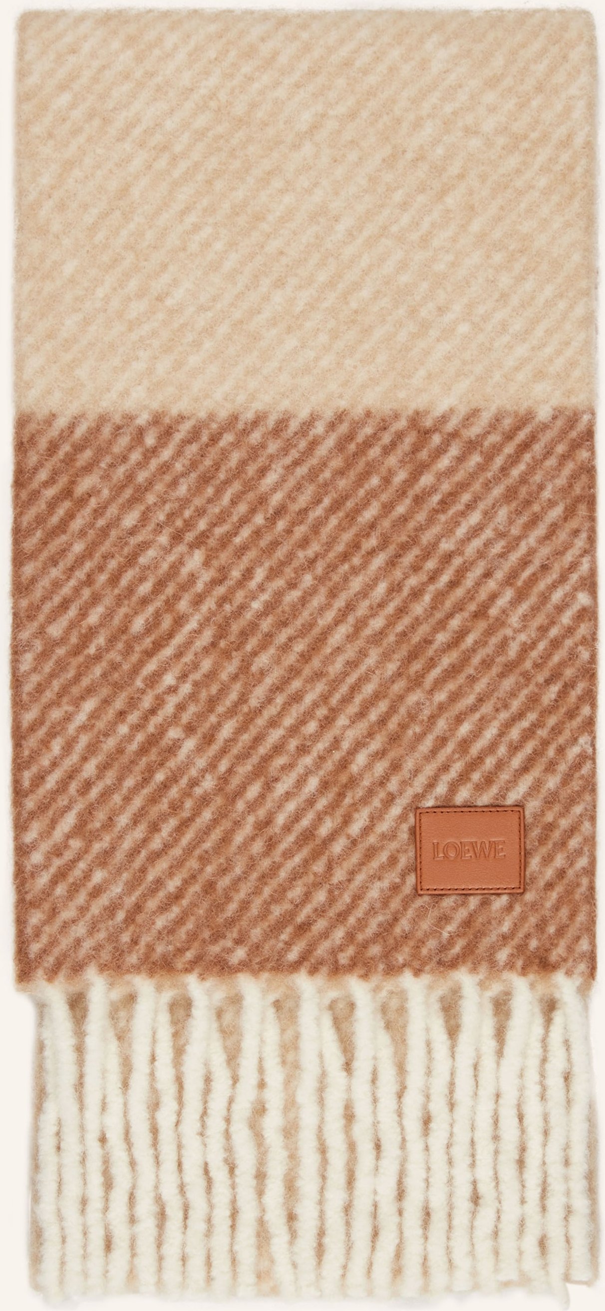 Loewe Schal Mit Alpaka beige