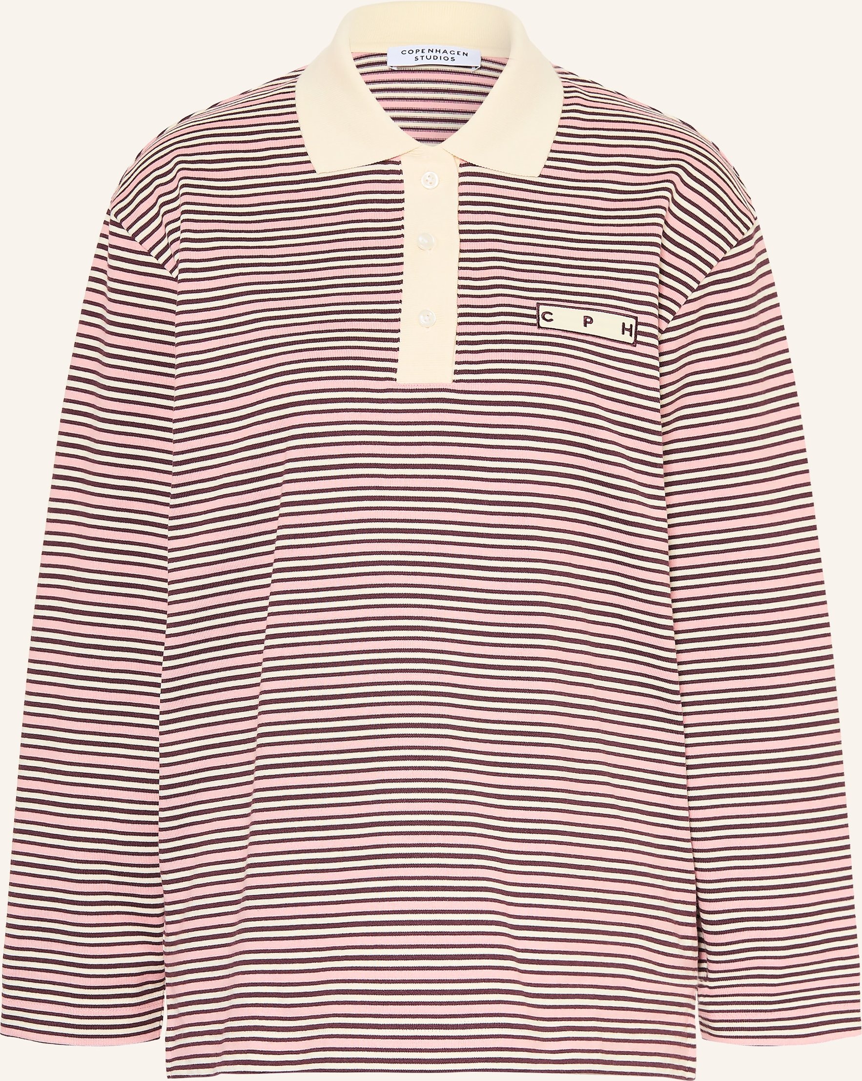 Copenhagen Studios Jersey-Poloshirt rosa