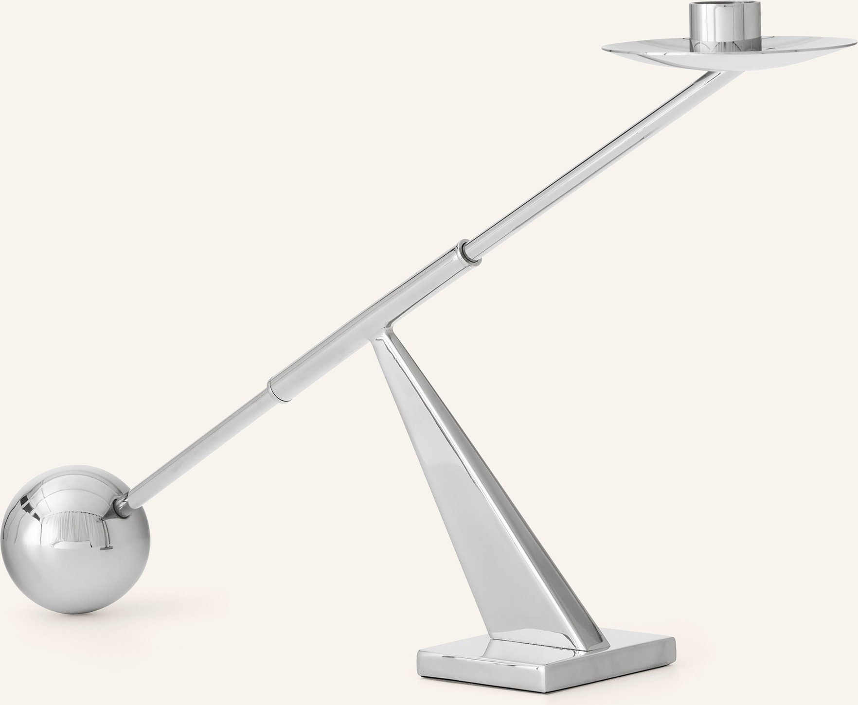 Audo Copenhagen Kerzenhalter Interconnect silber