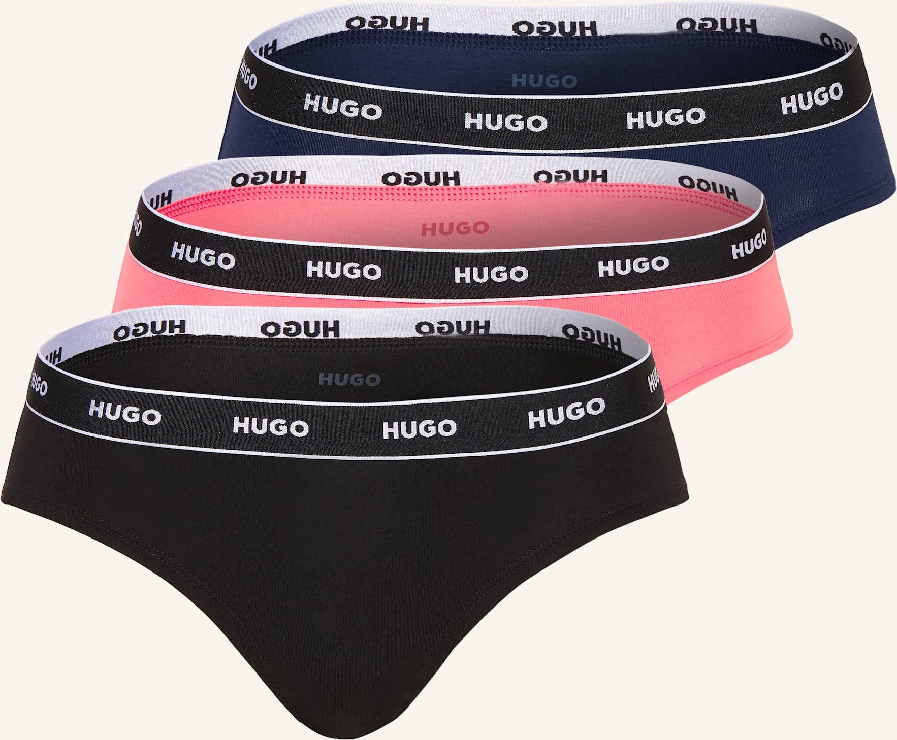 Hugo 3er-Pack Panties pink