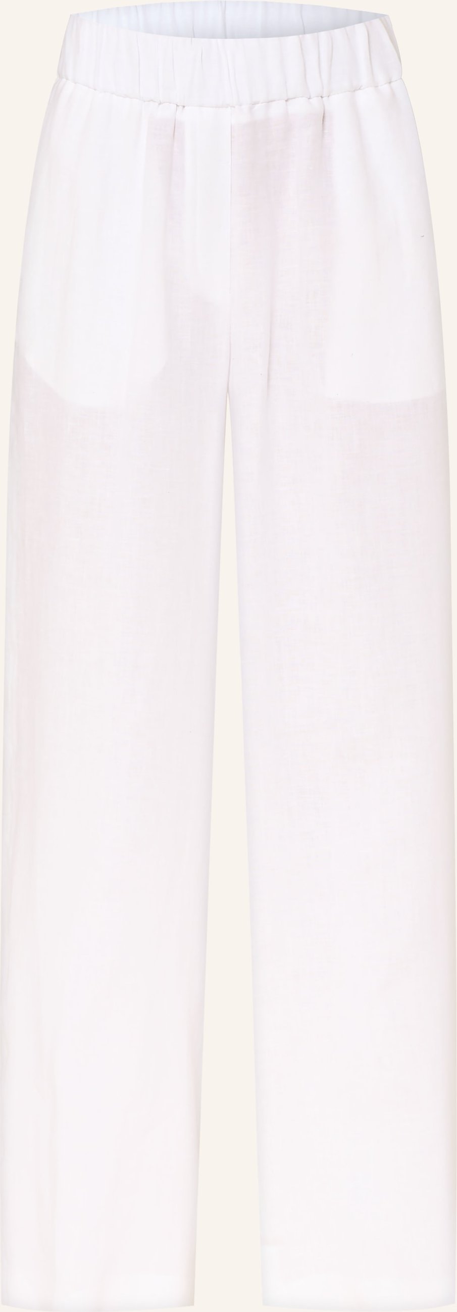 Peserico Marlenehose Aus Leinen weiss
