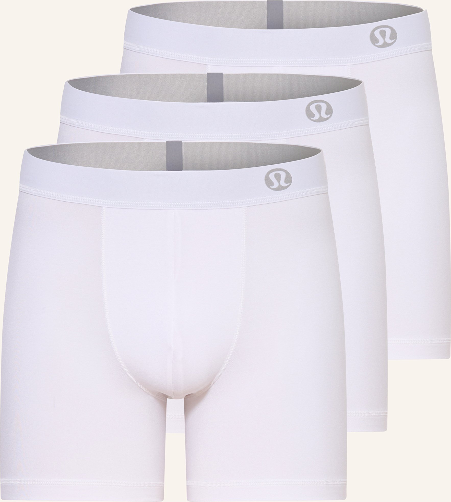 Lululemon 3er-Pack Boxershorts Aim weiss