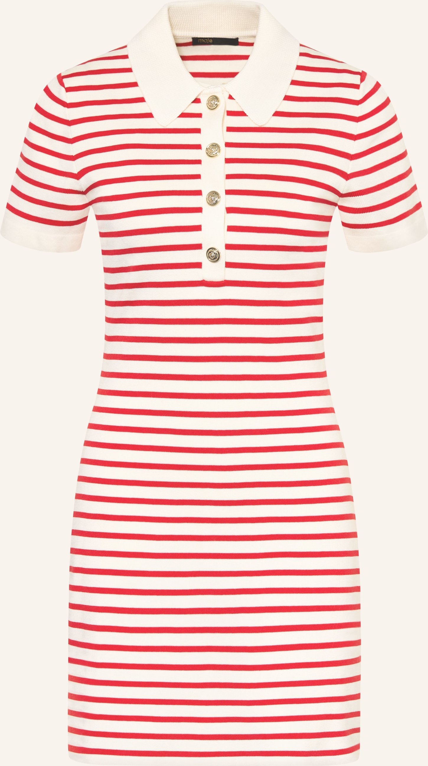 Maje Strickkleid rot