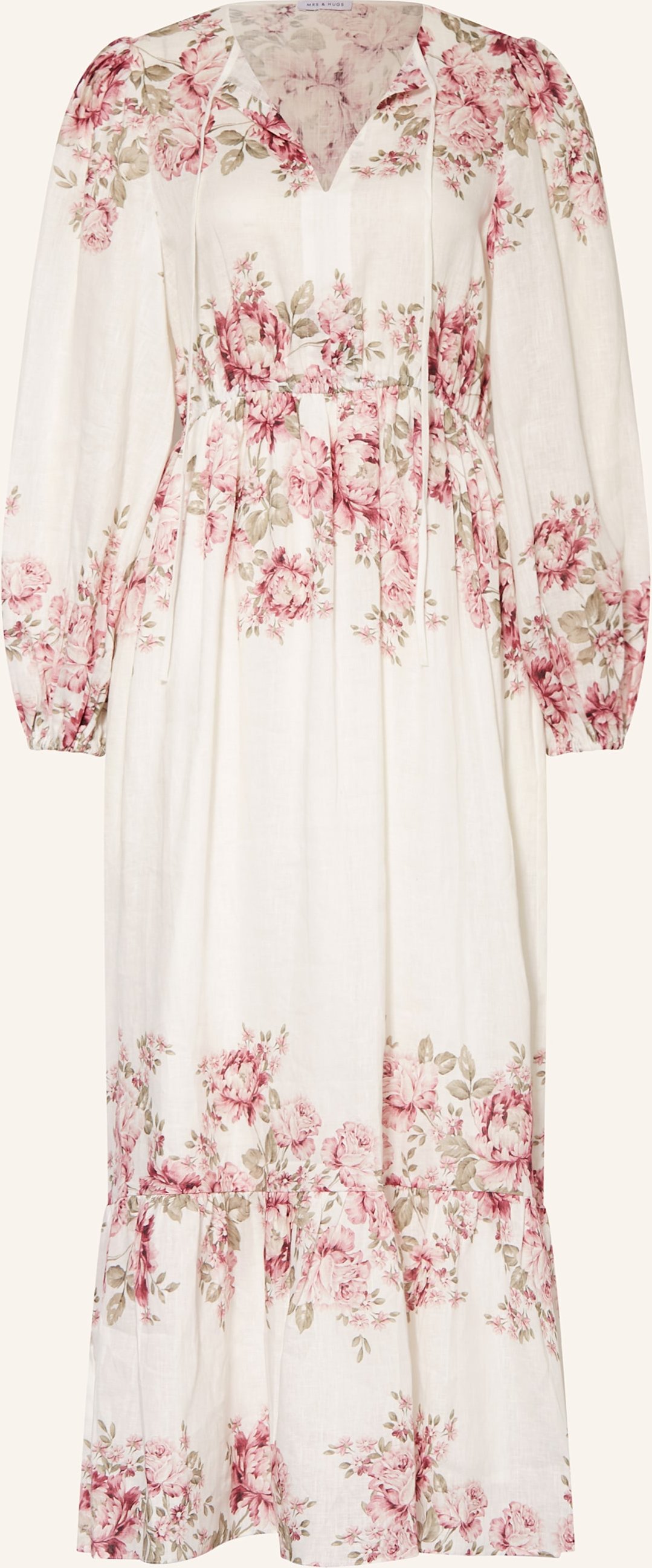 Mrs & Hugs Leinenkleid rosa