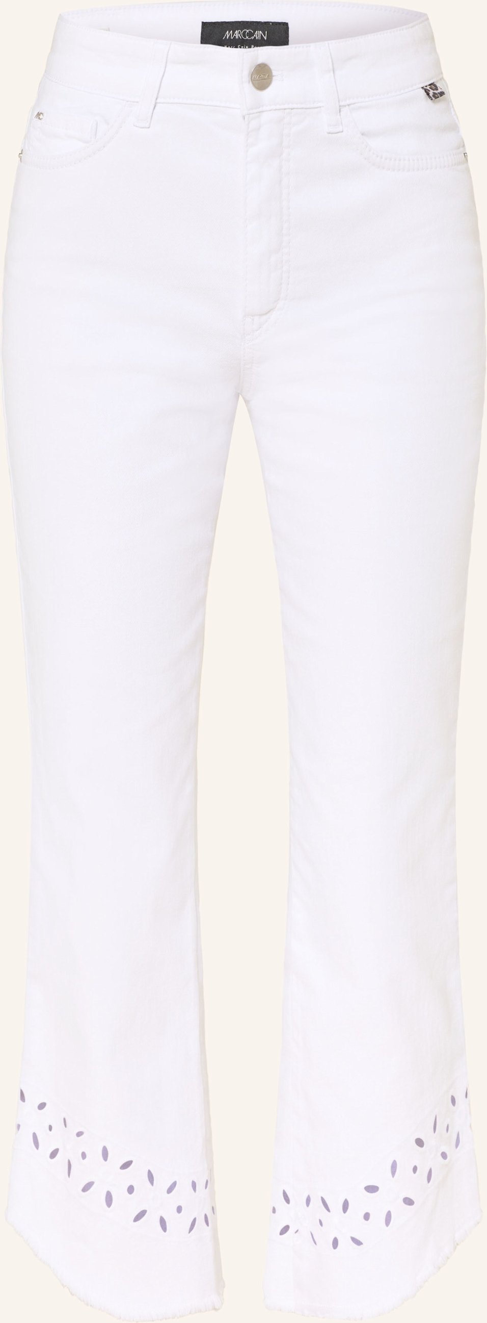 Thumbnail - Marc Cain Flared Jeans Forli weiss