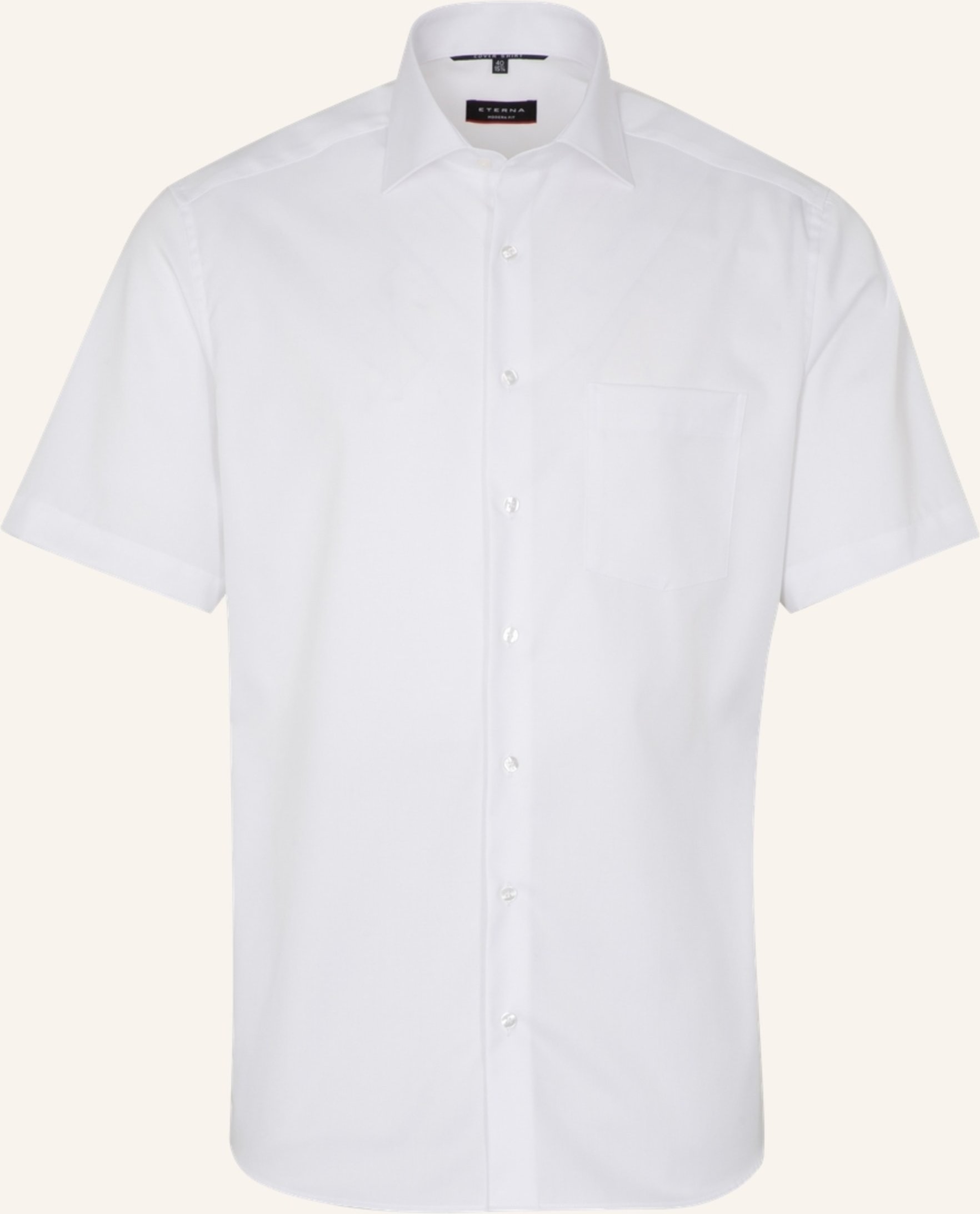 Eterna Kurzarm-Hemd Modern Fit weiss