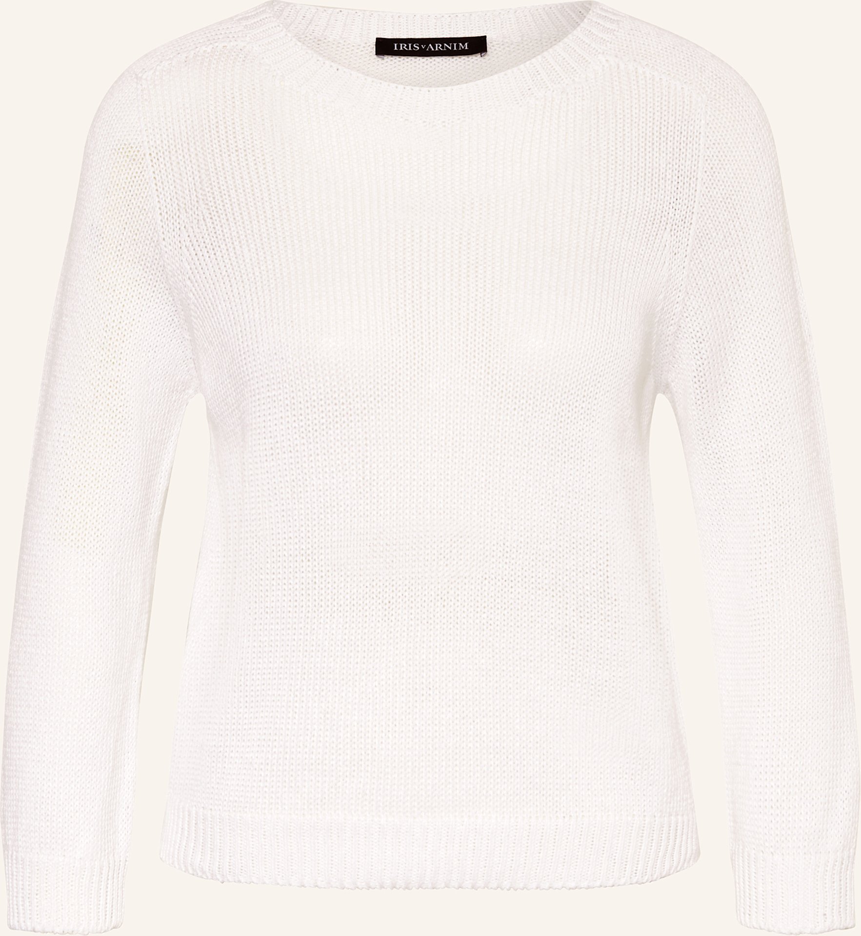 Thumbnail - Iris Von Arnim Leinenpullover Peppi Mit 3/4-Arm weiss