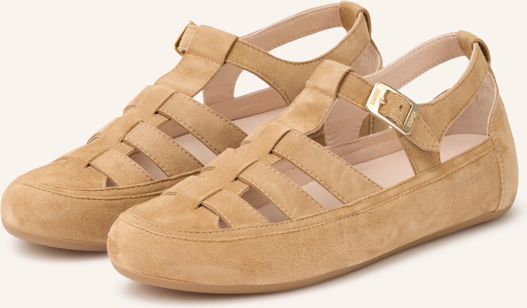 Candice Cooper Sandalen Rock T-Bar beige