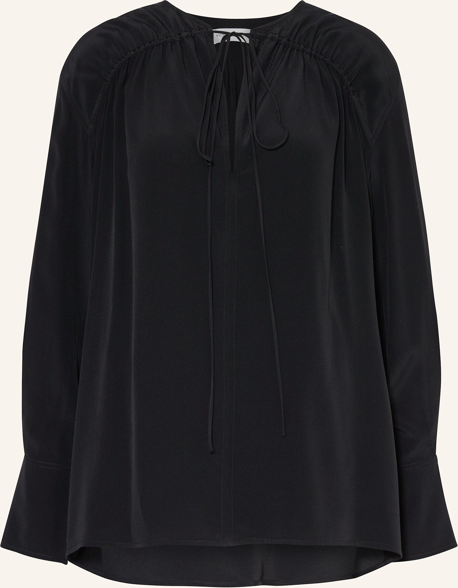Victoria Beckham Blusenshirt Aus Seide schwarz