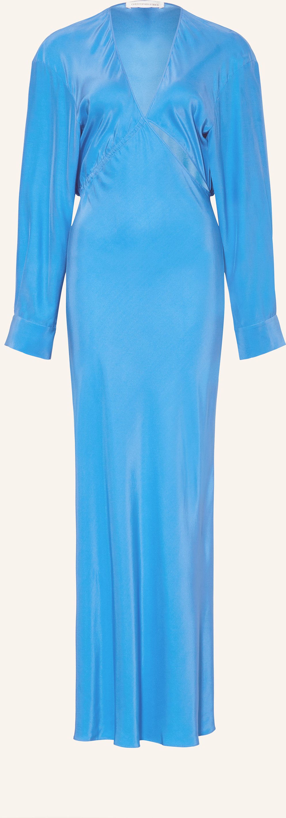 Thumbnail - Christopher Esber Kleid Aus Seide Mit Cut-Out blau