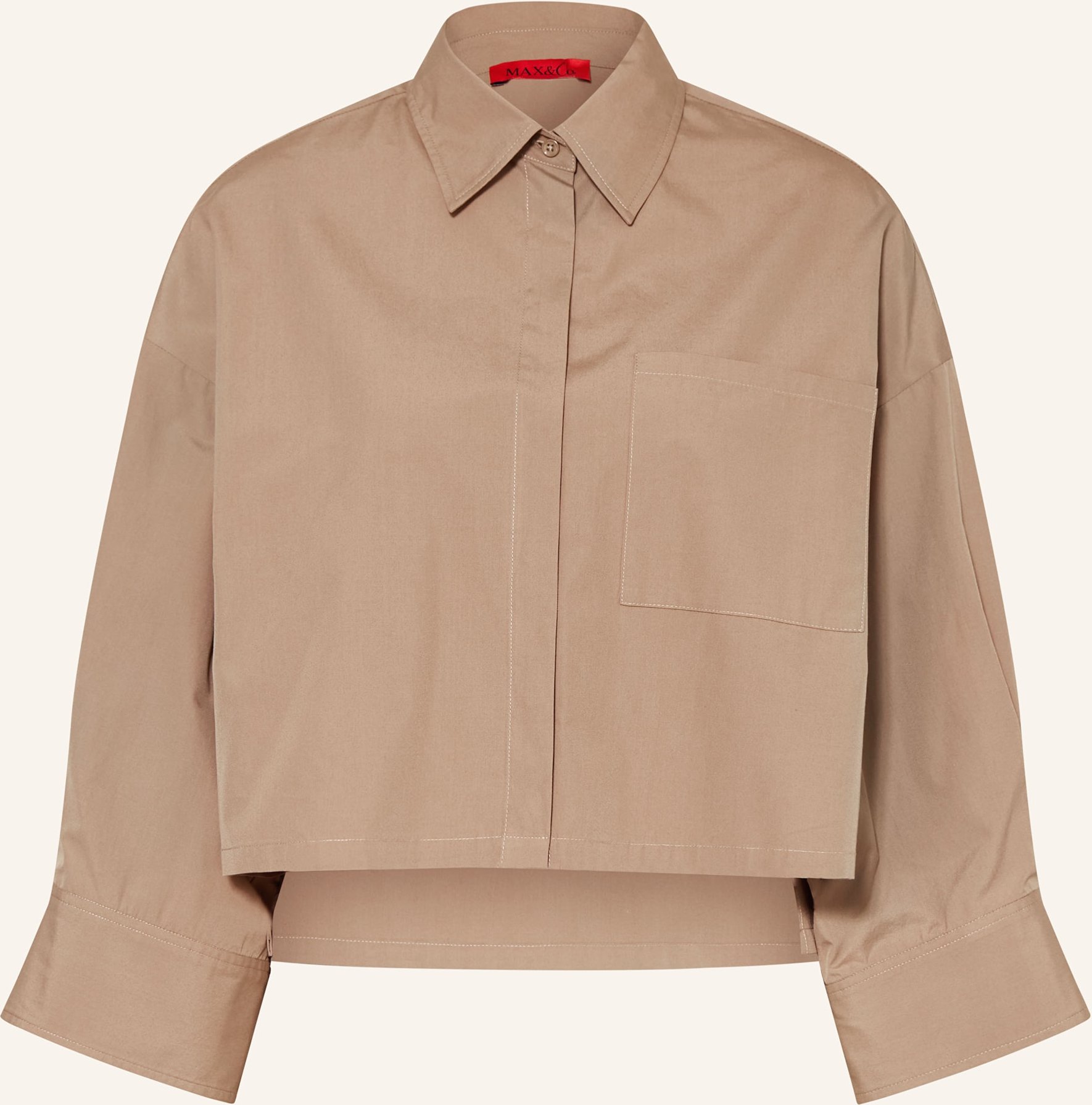 Max & Co. Hemdbluse Veloce Mit 3/4-Arm braun