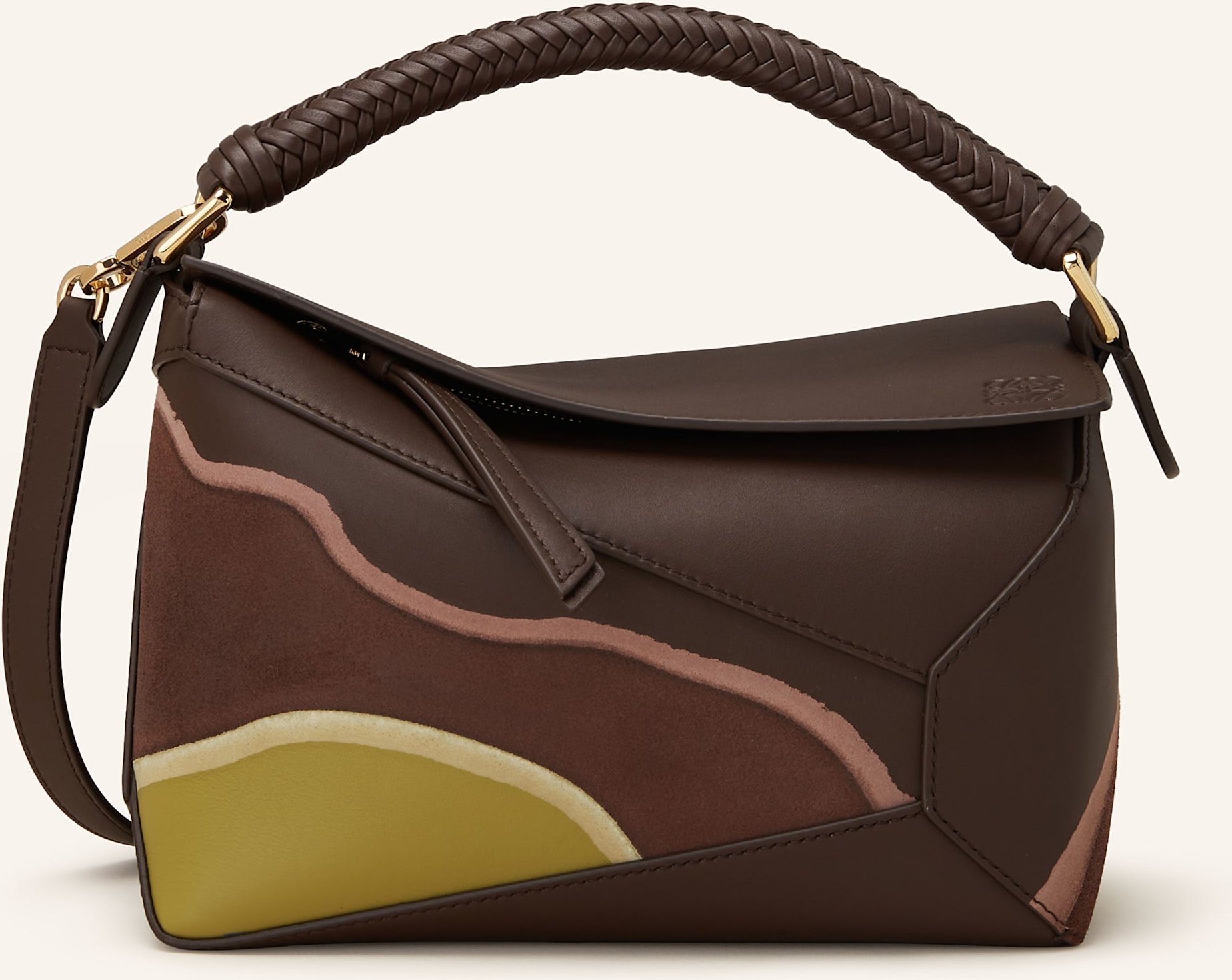 Thumbnail - Loewe Handtasche Puzzle Edge Landscape Small braun