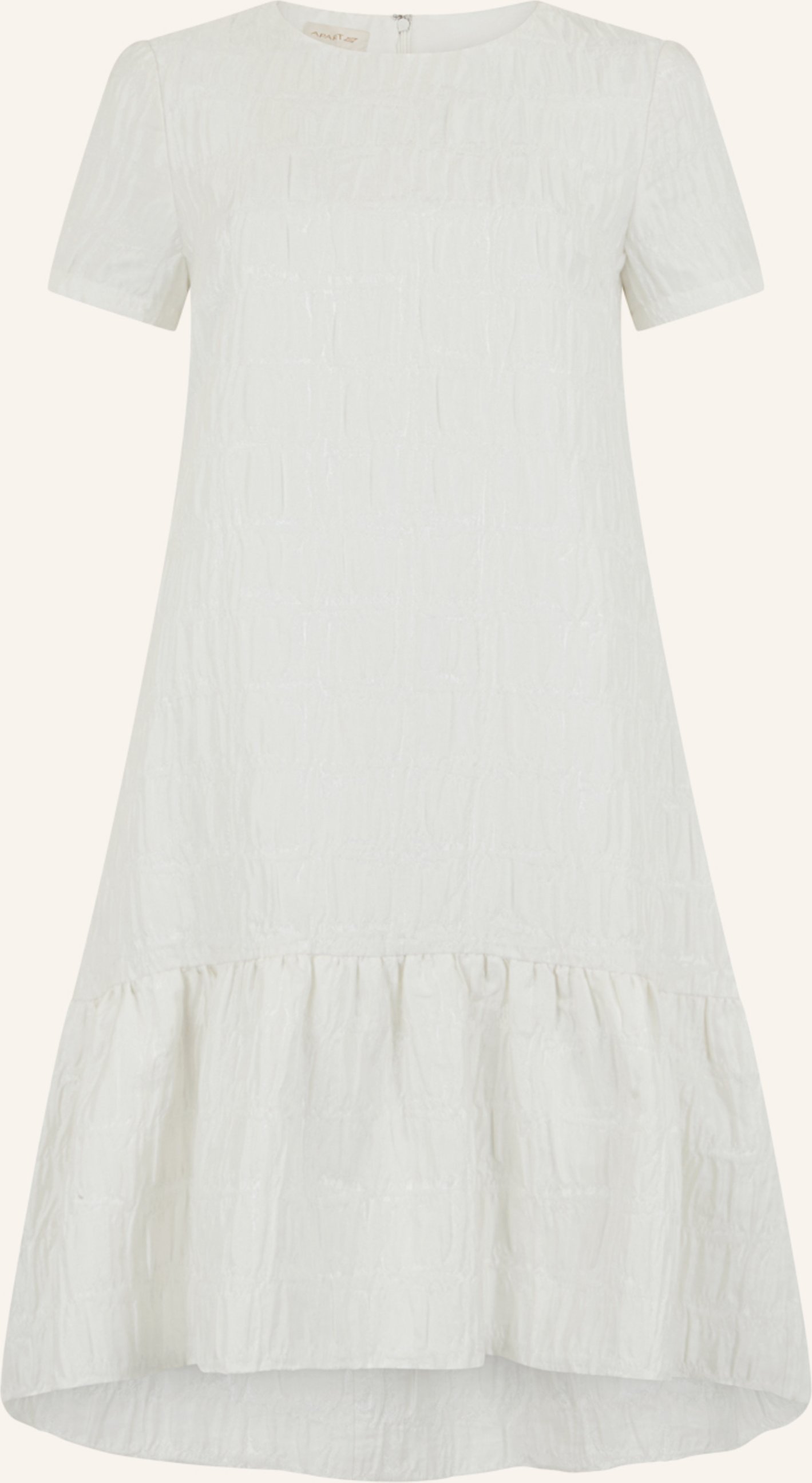 Apart Kurzes Cloqué Kleid weiss