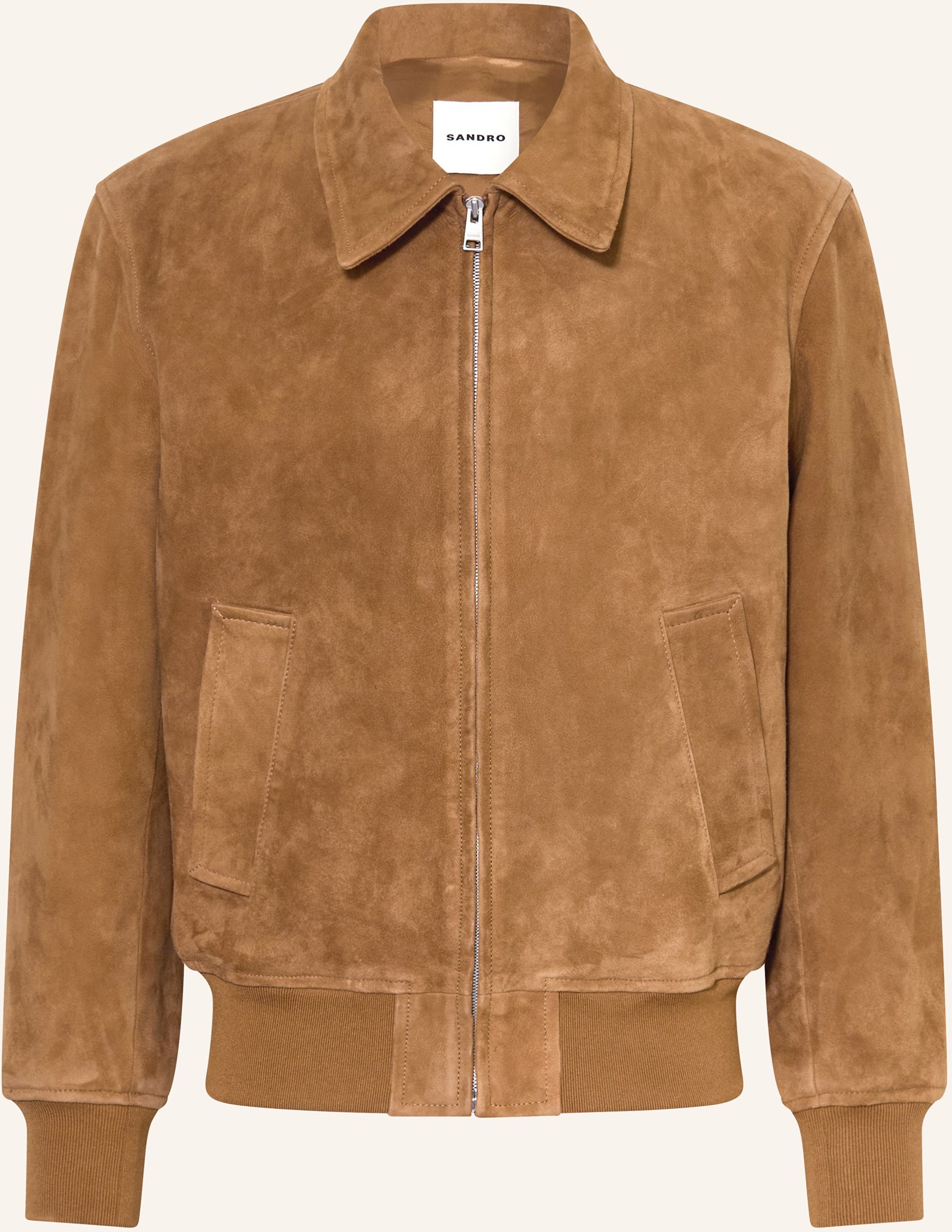 Sandro Lederjacke braun