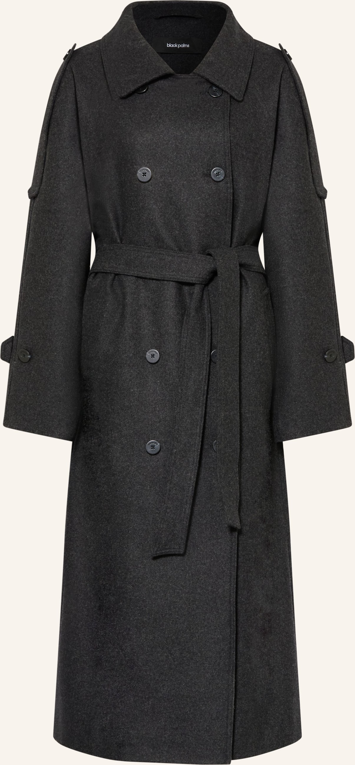 Black Palms Mantel Cady grau