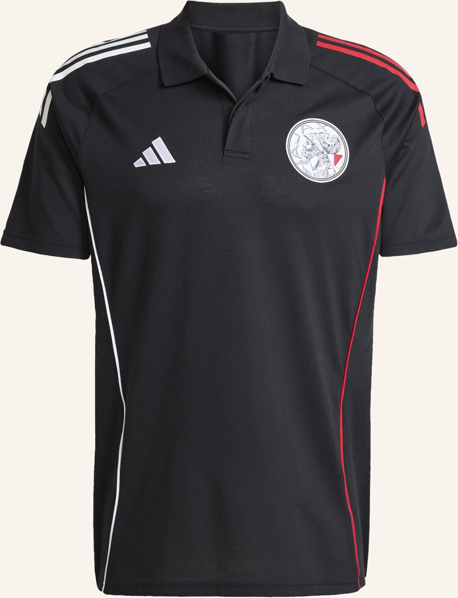Adidas Ajax Tiro 25 Competition Poloshirt schwarz