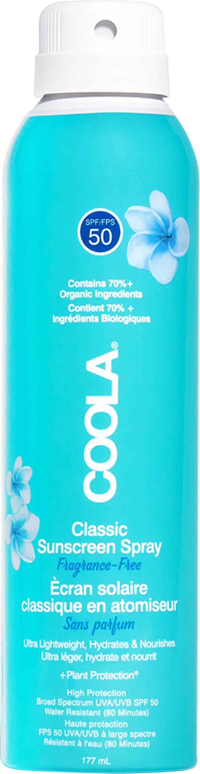 Coola Classic Body Spray Unscented Spf 50 Sonnenschutzspray 177 ml